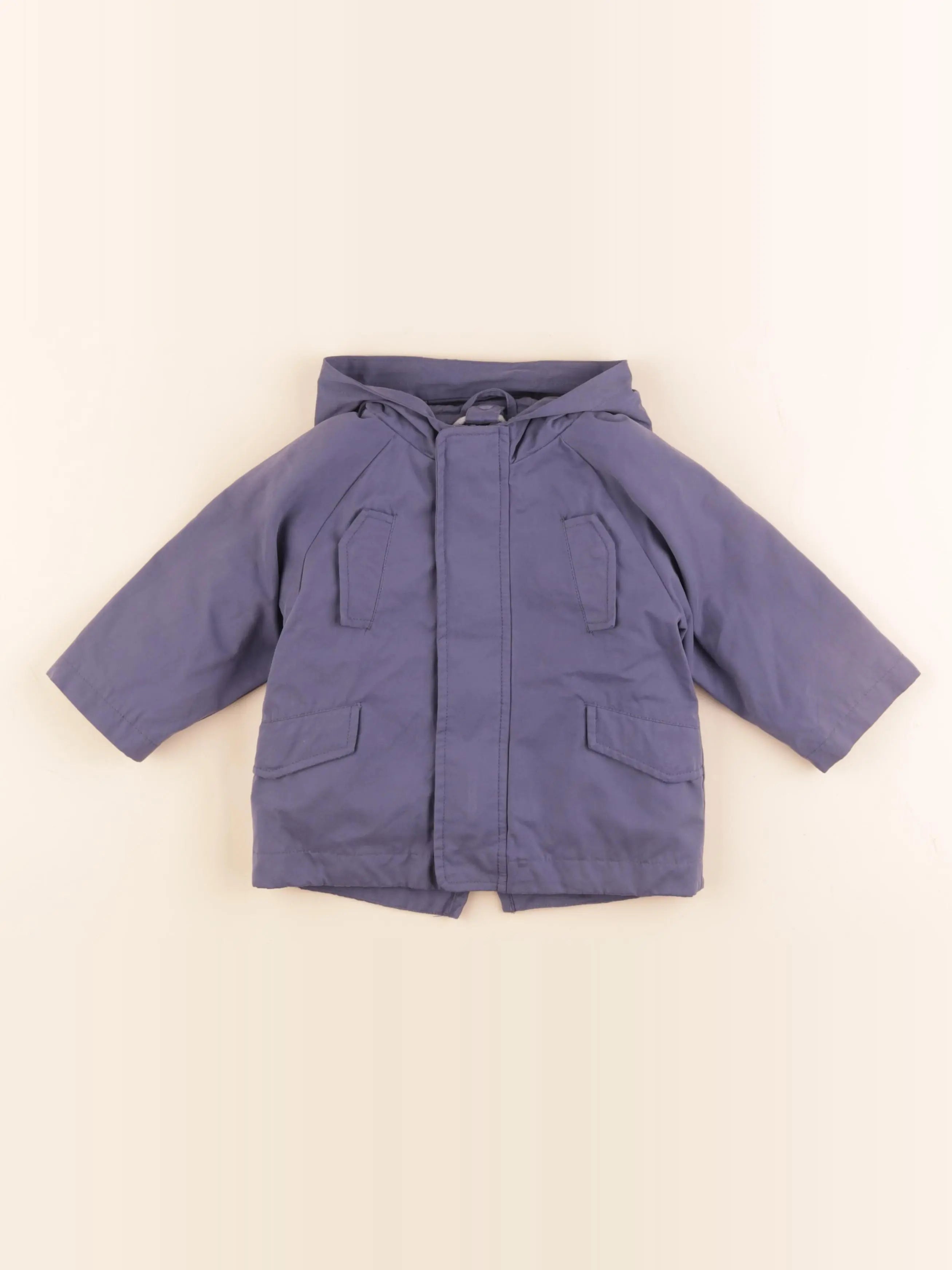 Vertbaudet - parka bleu - 12 mois