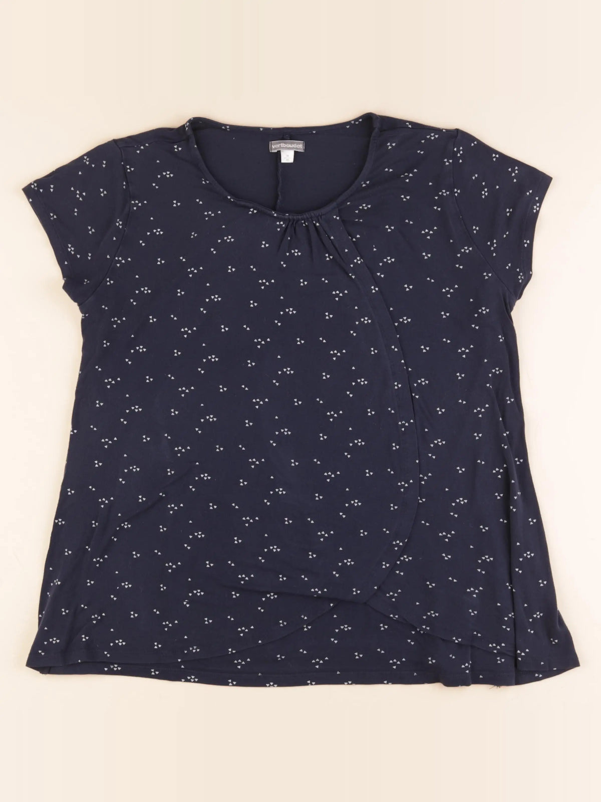 Vertbaudet - tee-shirt grossesse bleu - 38 à 40