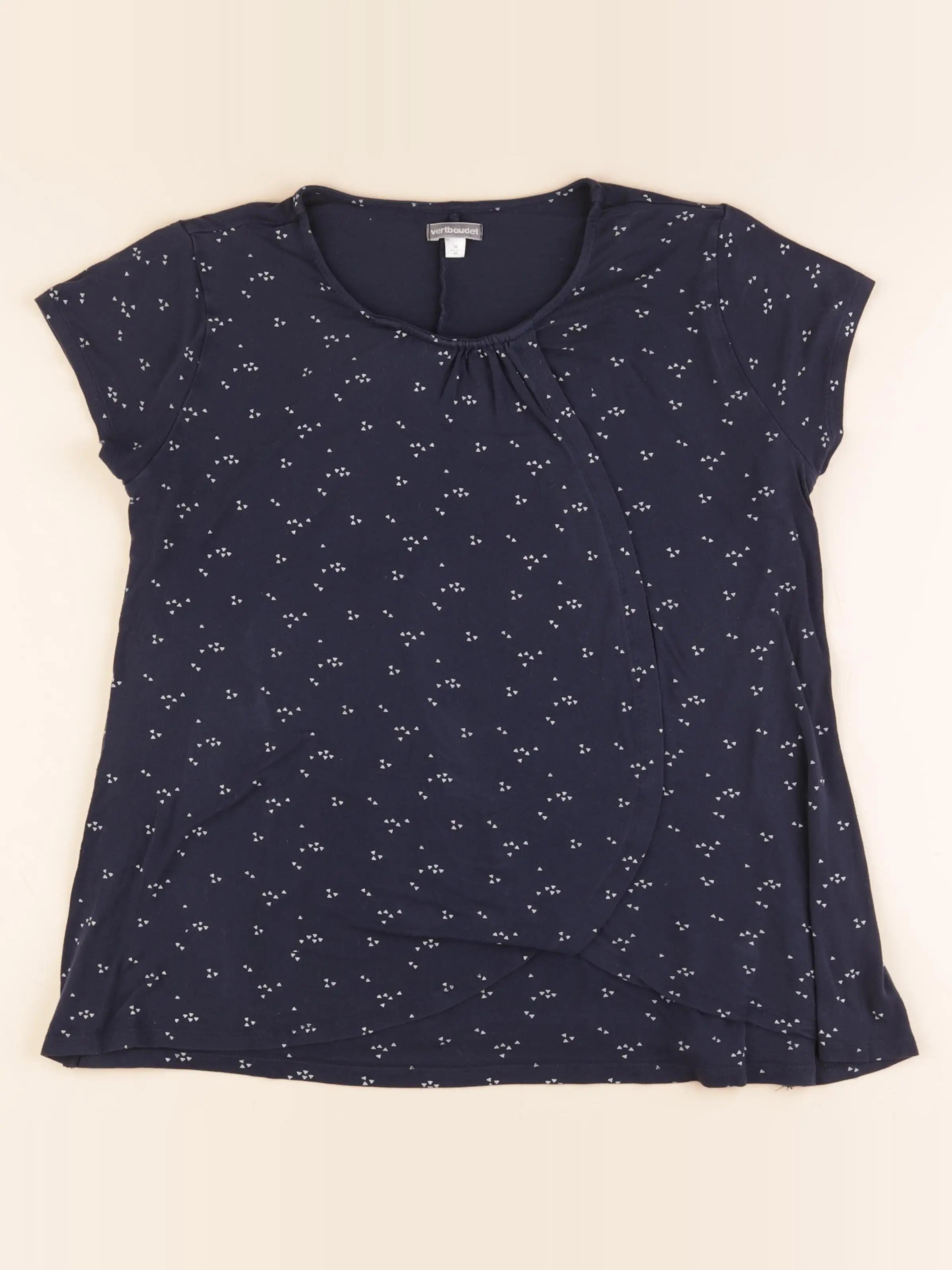Vertbaudet - tee-shirt grossesse bleu - 38 à 40