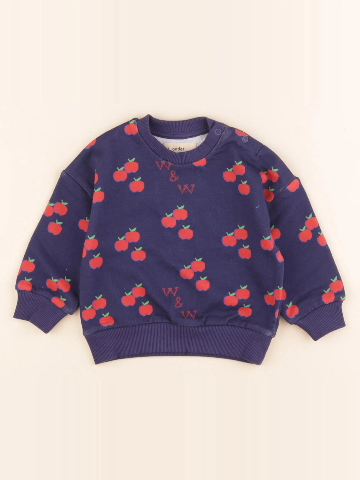 Sweat bleu, rouge