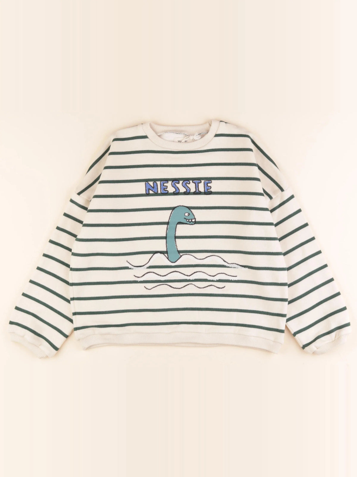 Sweat blanc, vert
