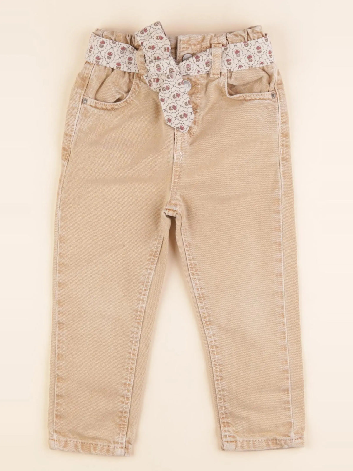 Vertbaudet - pantalon beige - 3 ans