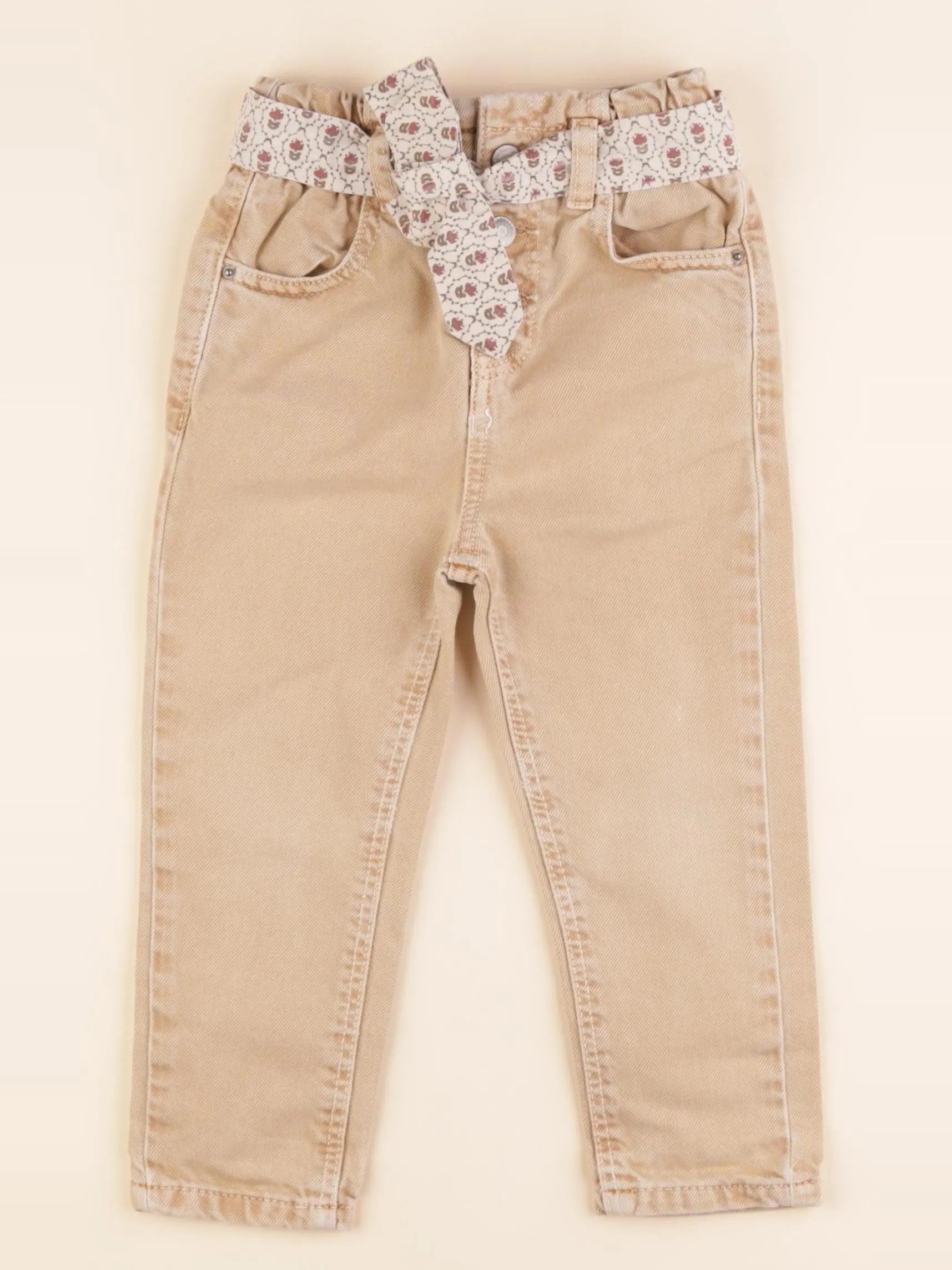 Vertbaudet - pantalon beige - 3 ans