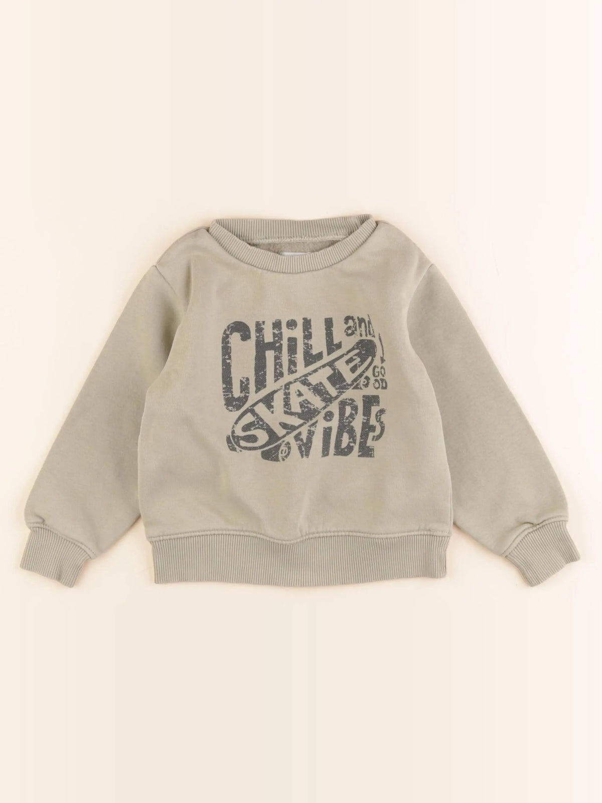 Vertbaudet - sweat vert - 4 ans