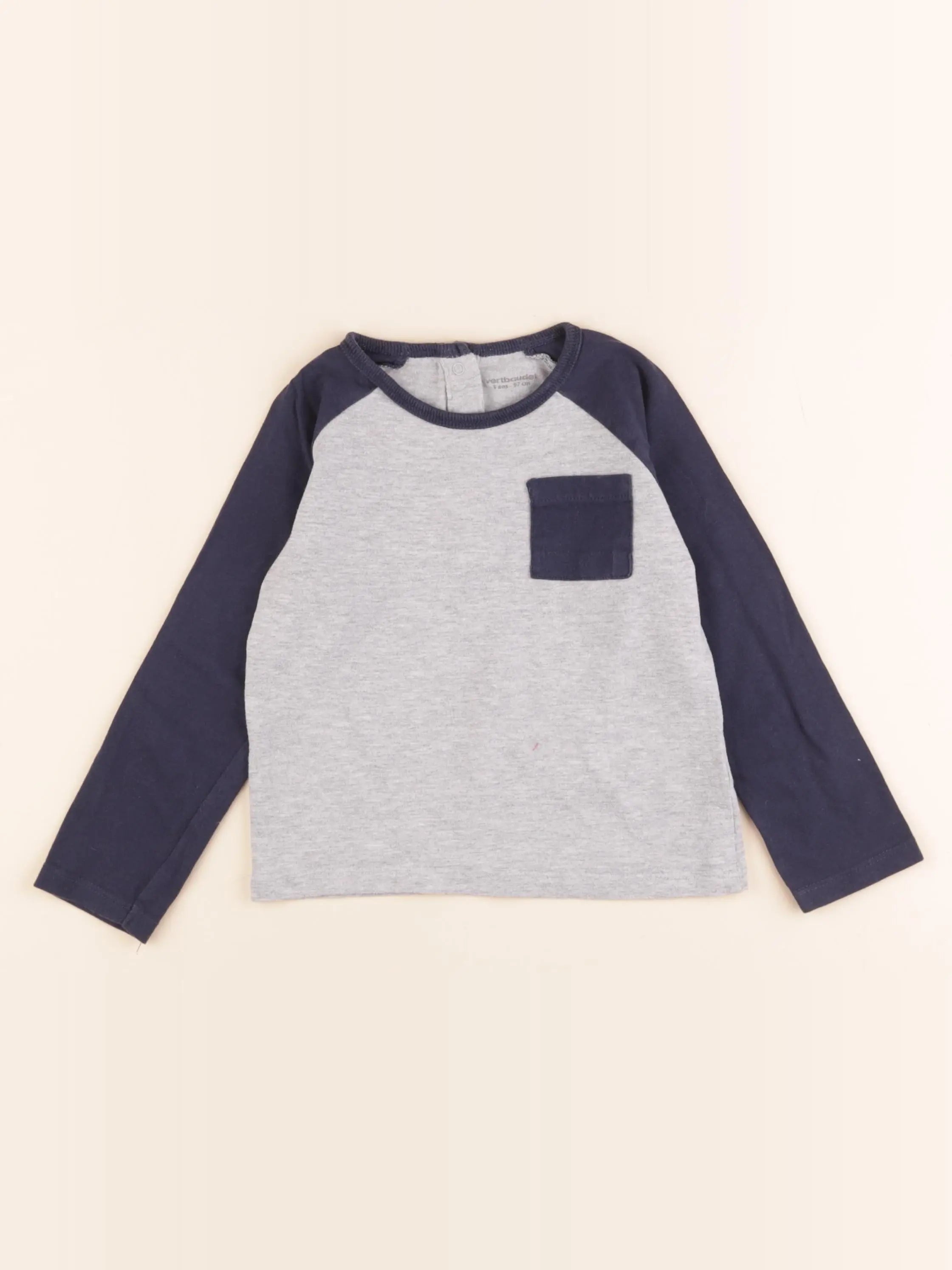 Vertbaudet - tee-shirt gris - 3 ans