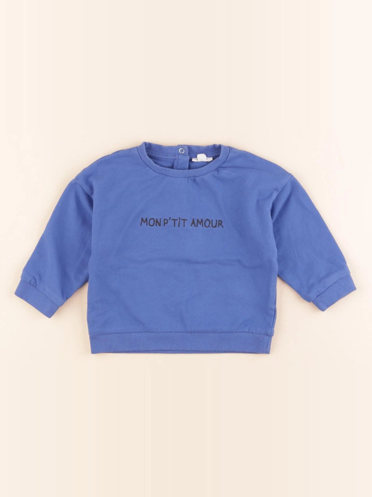 Vertbaudet - sweat bleu - 18 mois