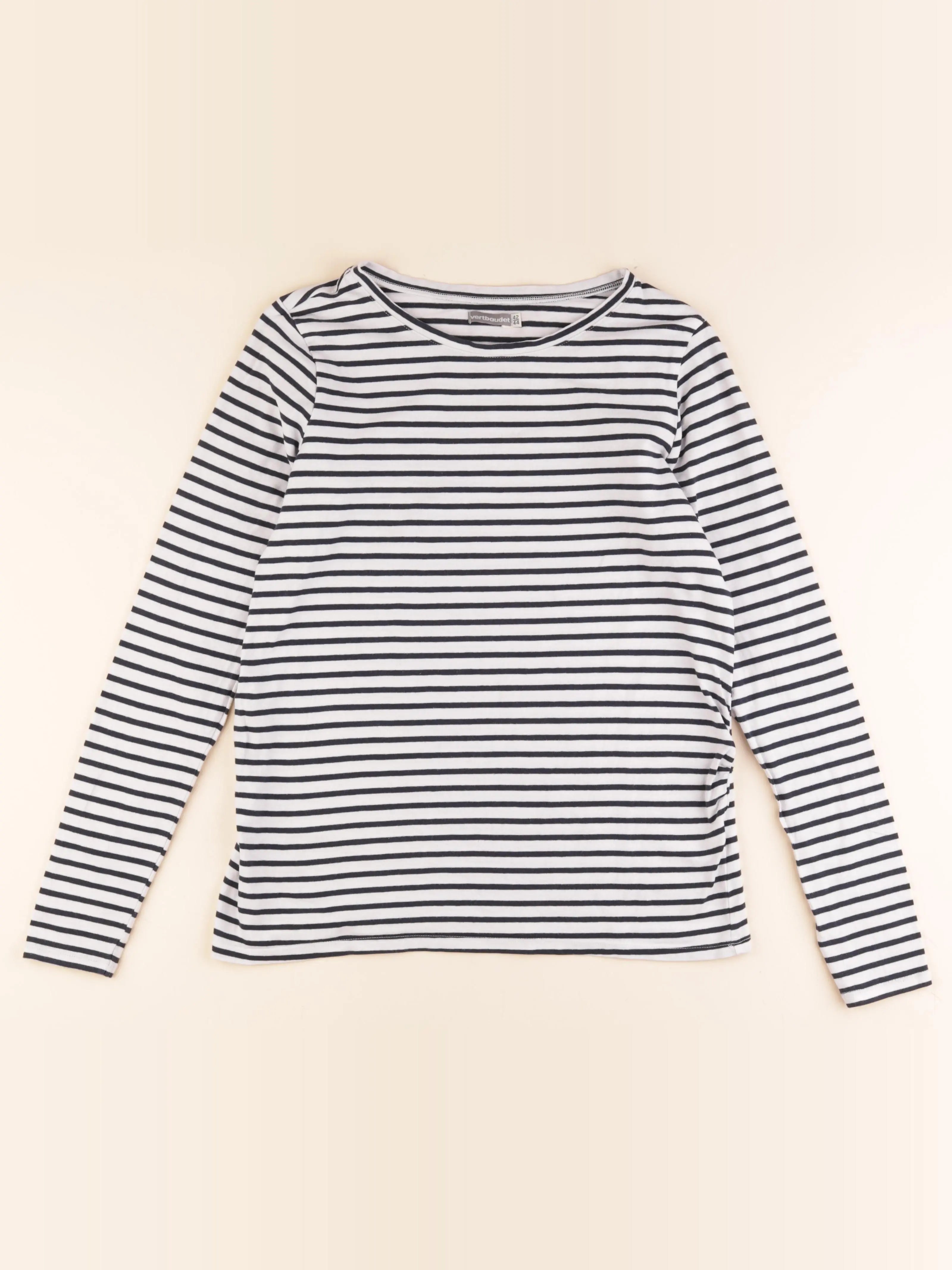 Vertbaudet - tee-shirt grossesse bleu, blanc - 42 à 44