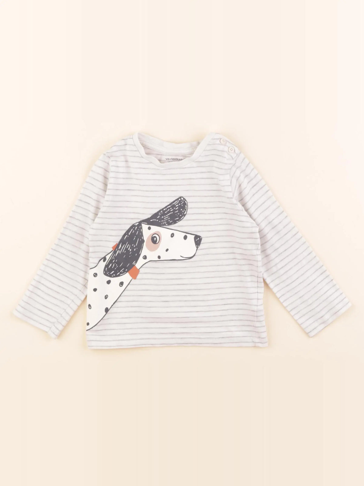 Vertbaudet - tee-shirt blanc - 18 mois