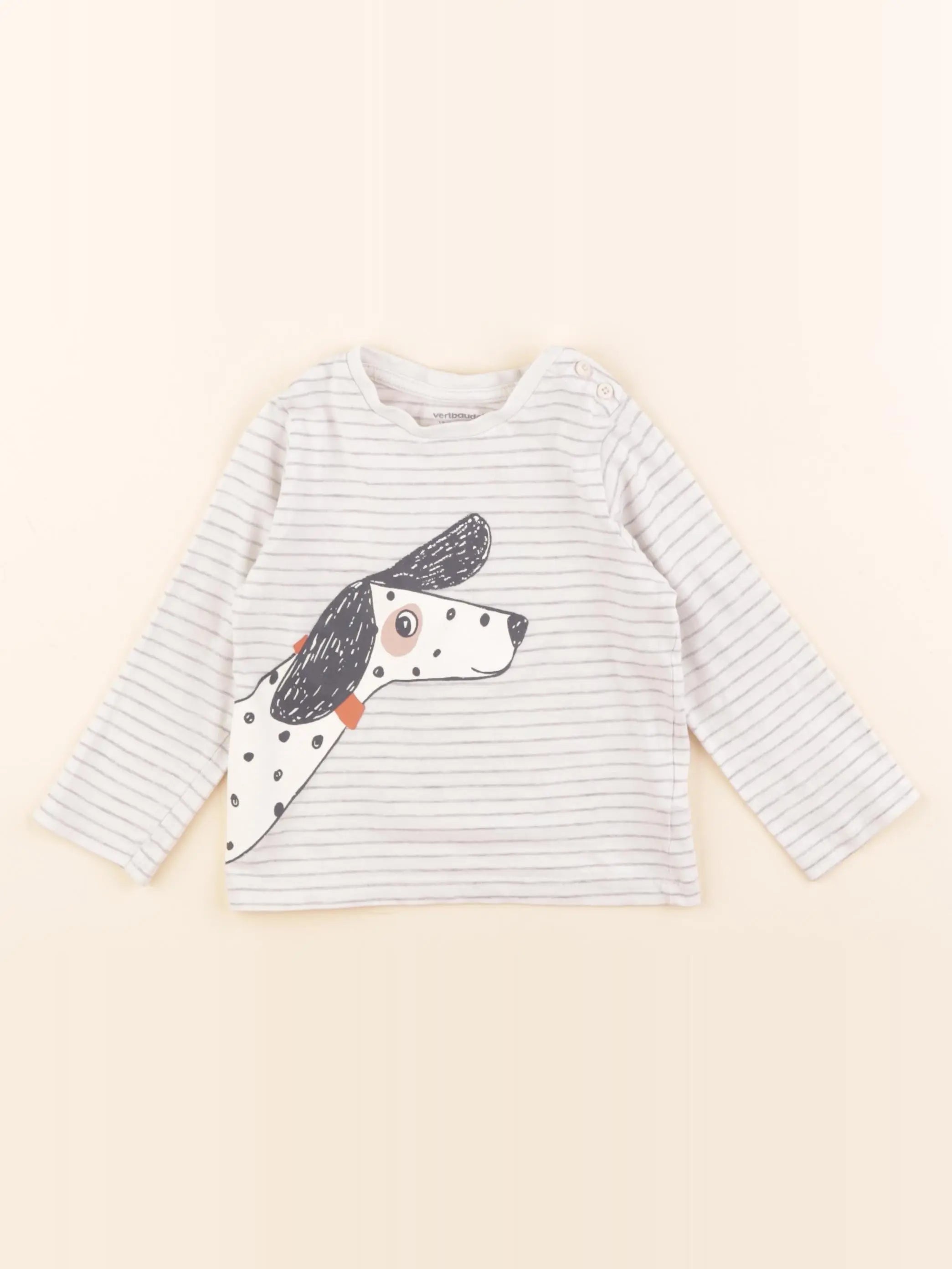 Vertbaudet - tee-shirt blanc - 18 mois