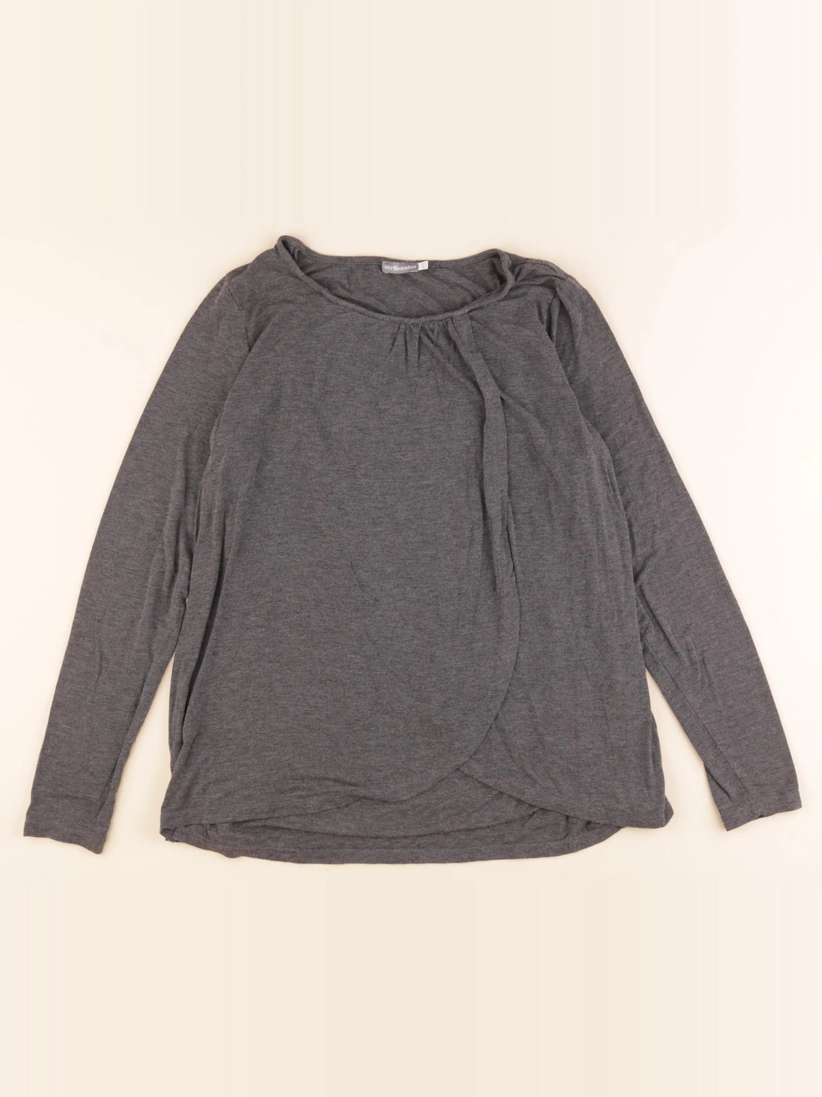 Vertbaudet - tee-shirt grossesse, allaitement gris - 38 à 40