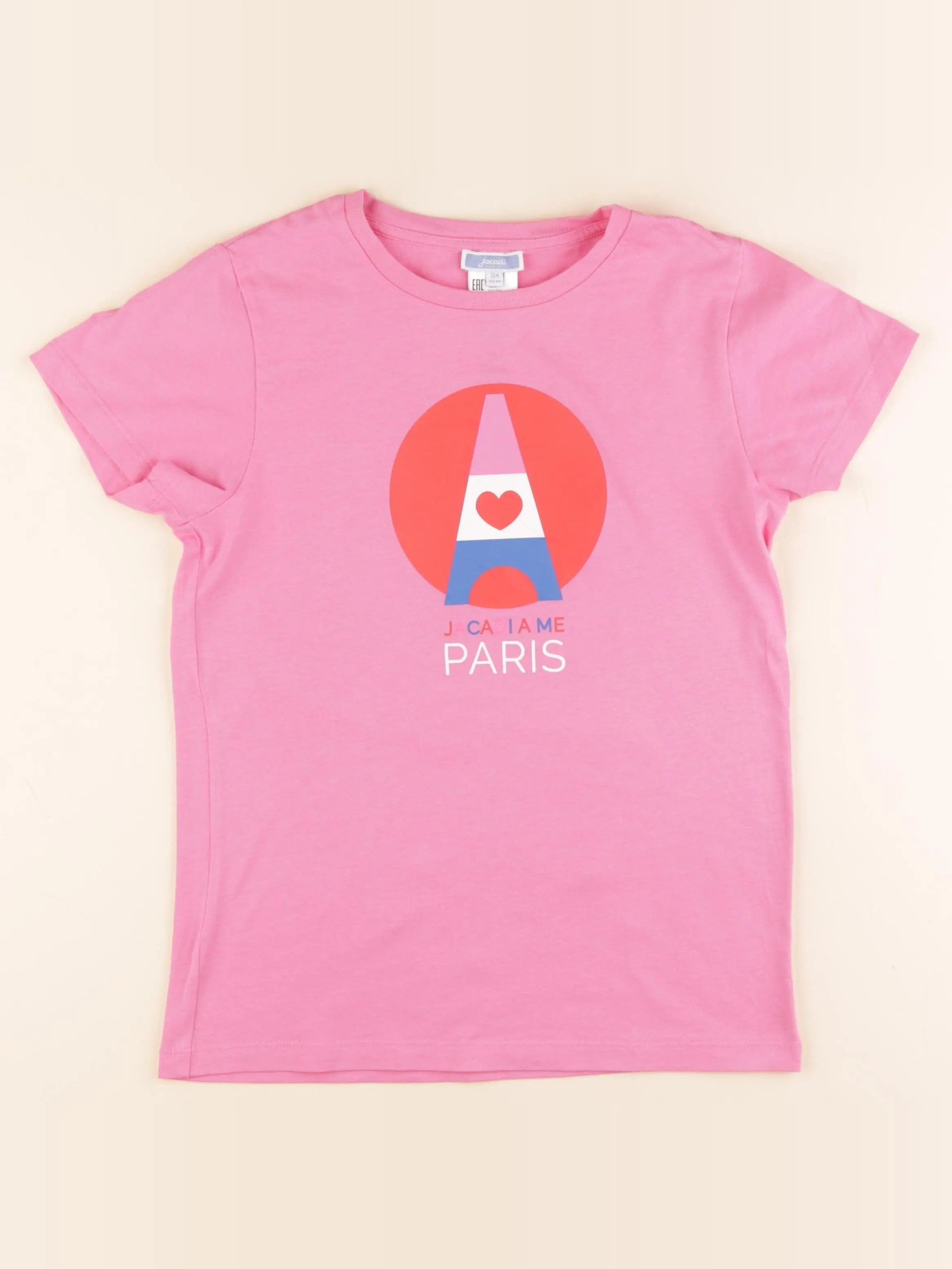 Jacadi - tee-shirt rose - 12 ans