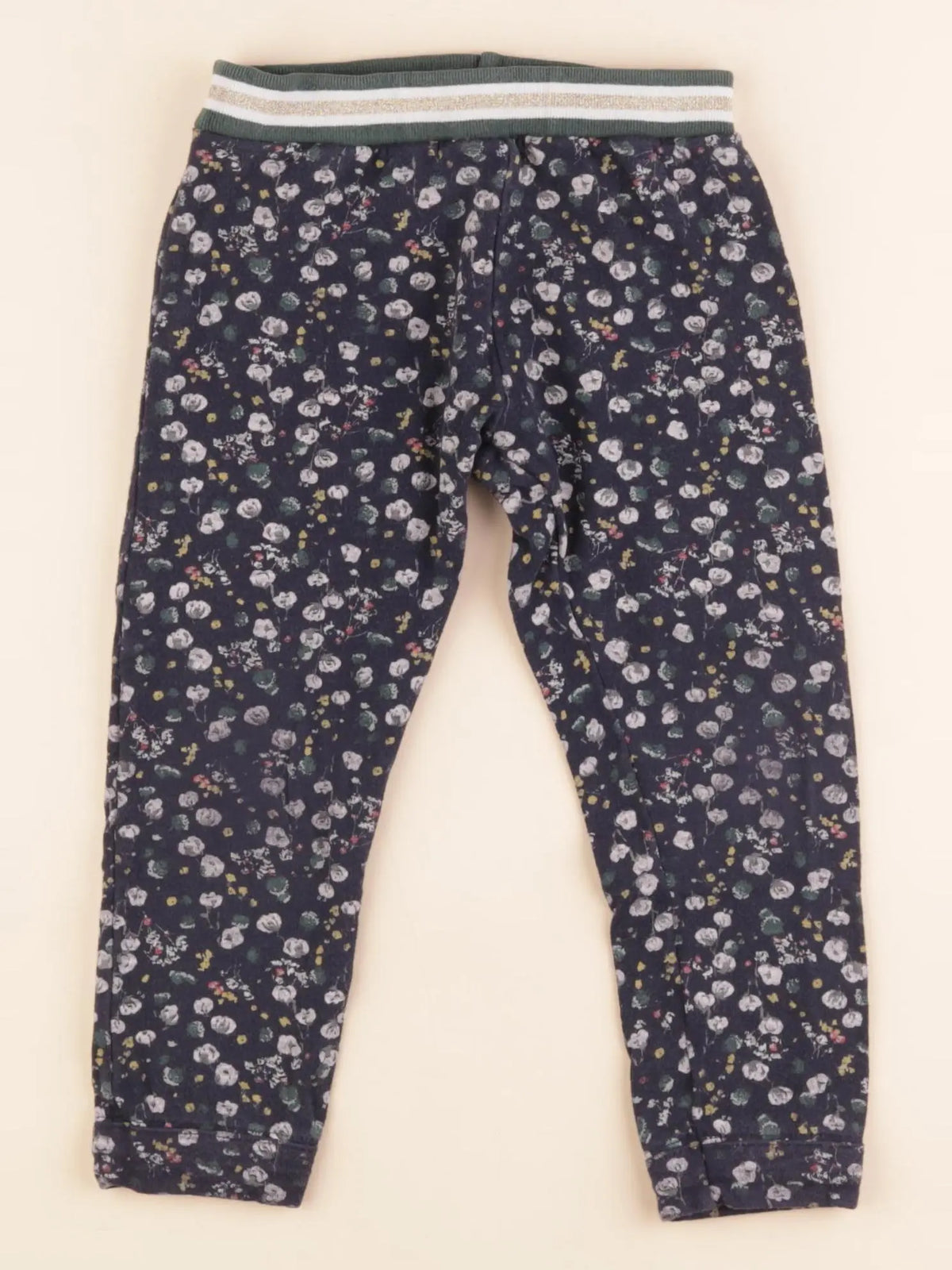 Pantalon or, bleu