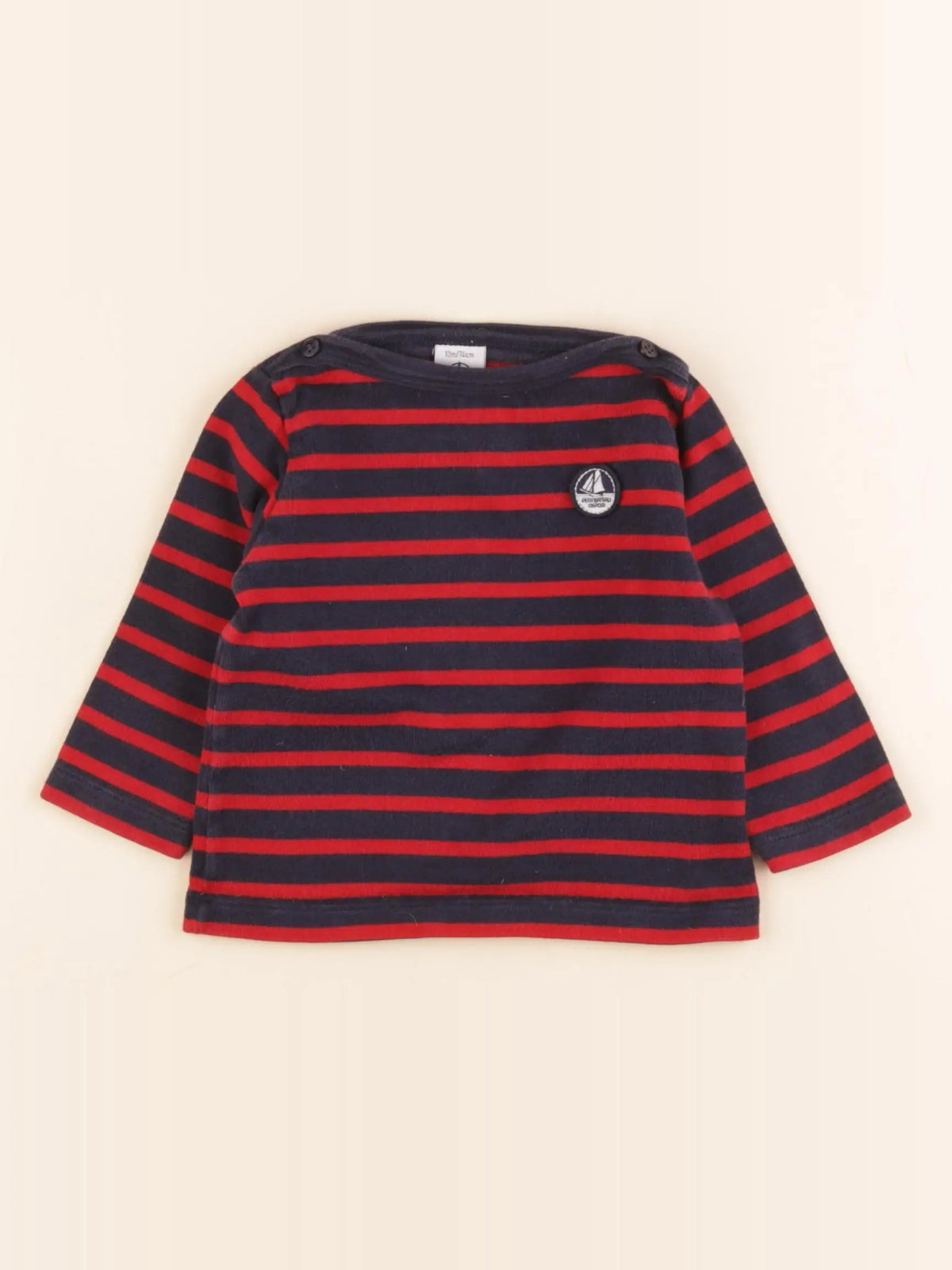 Tee-shirt bleu, rouge