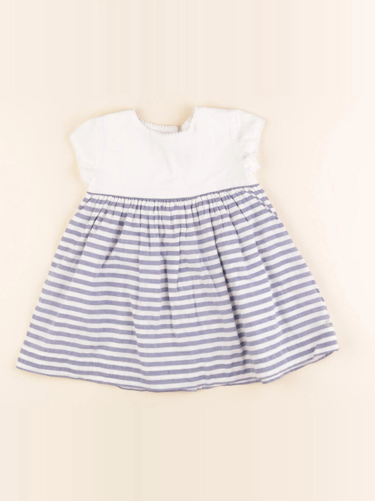 Robe blanc, bleu