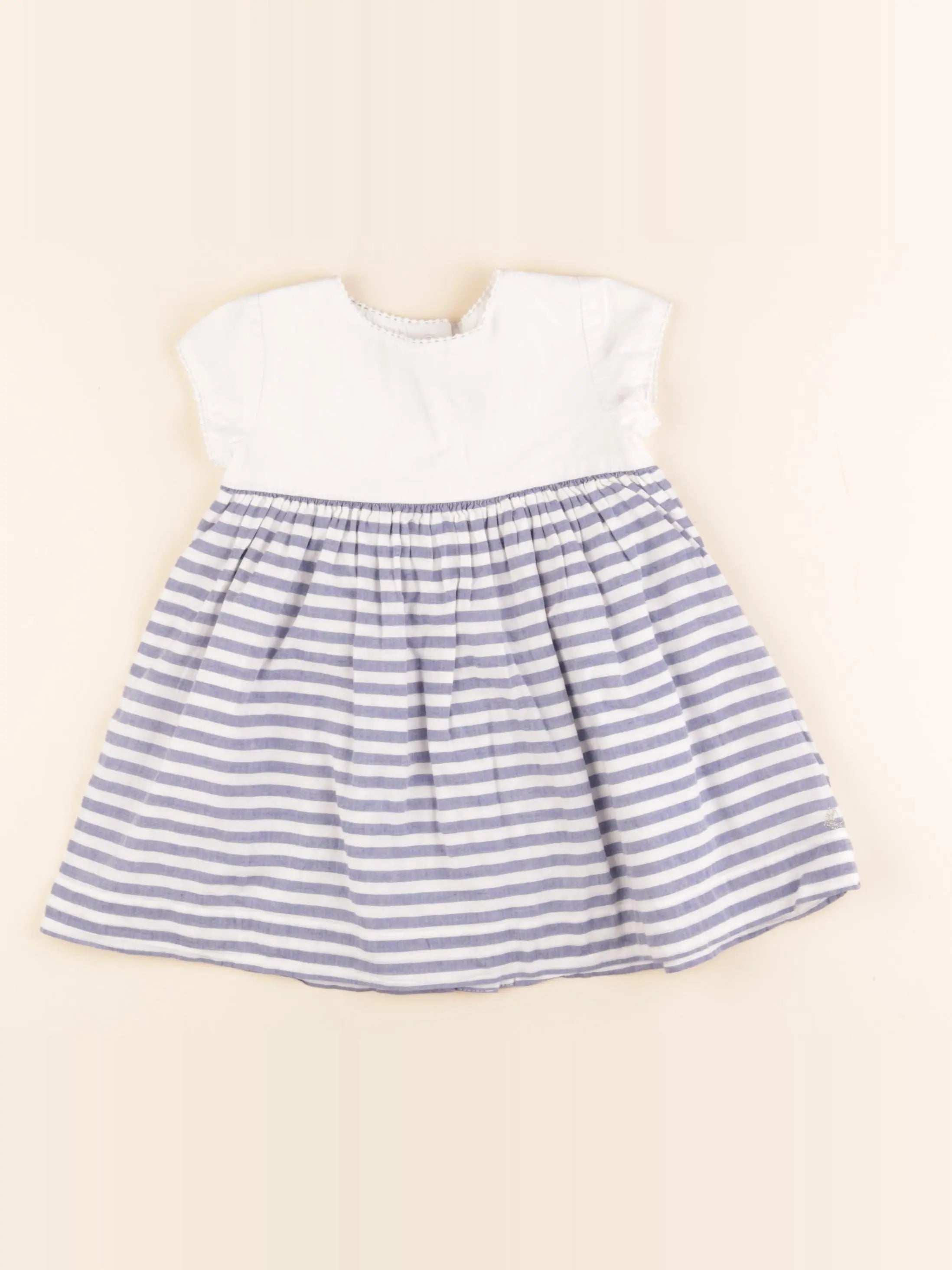 Robe blanc, bleu