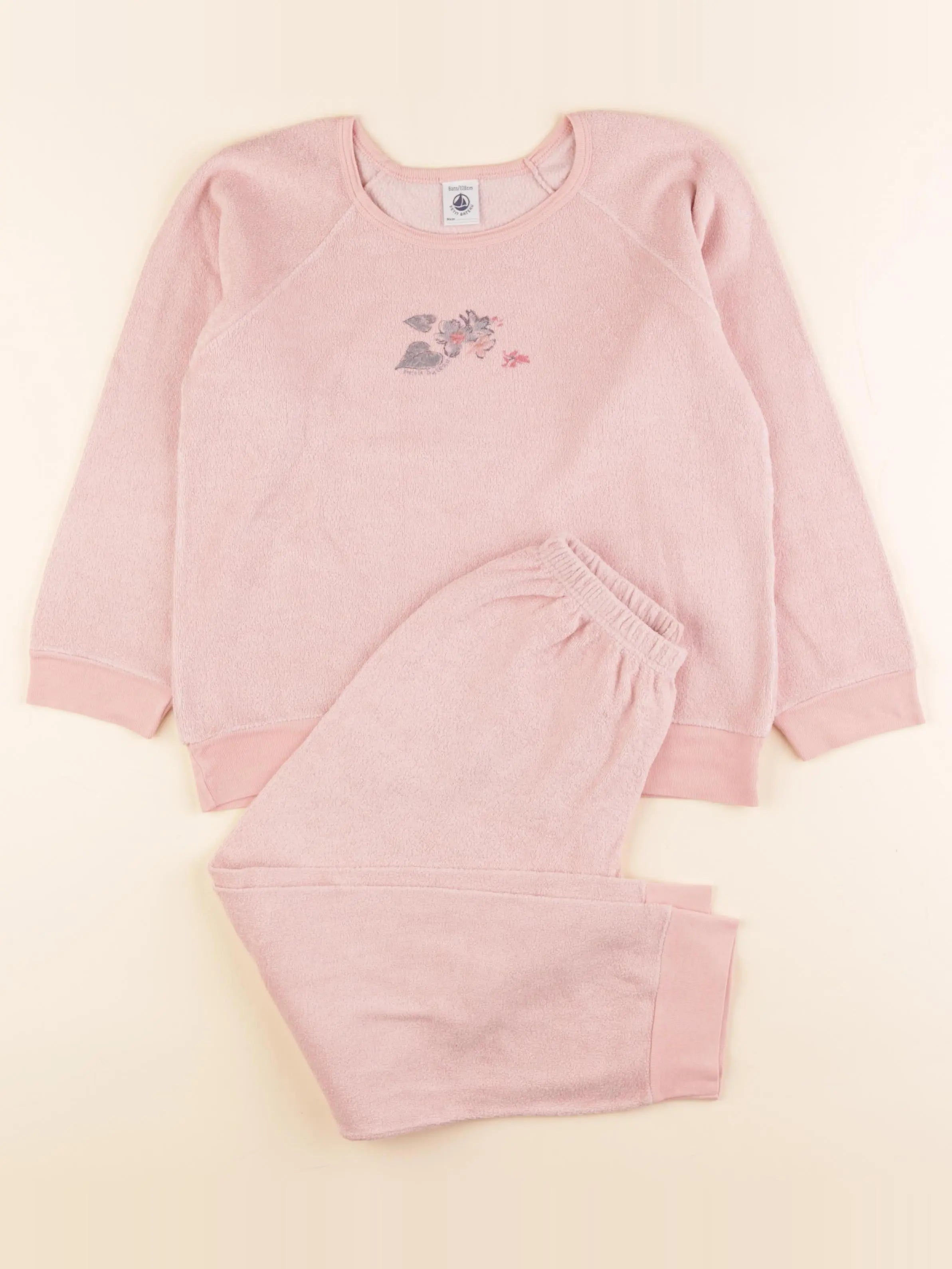 Pyjama velours rose