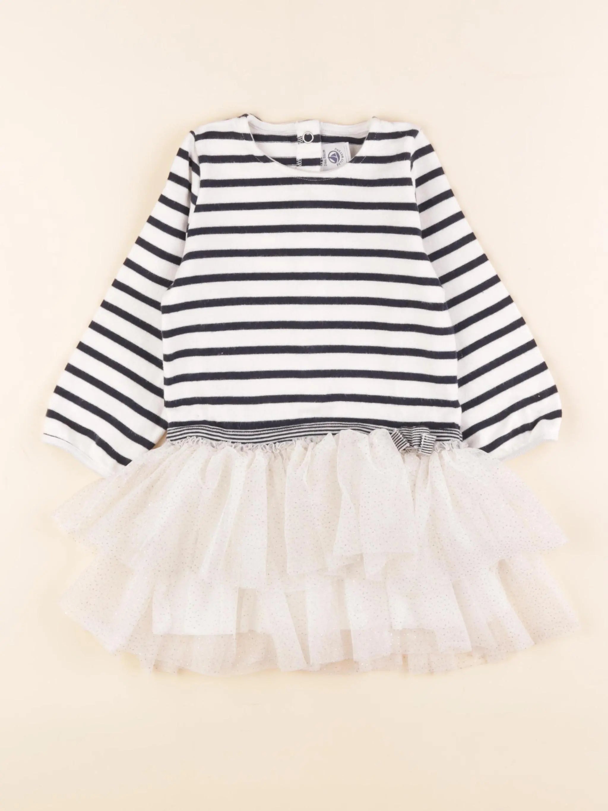Robe blanc, bleu, or