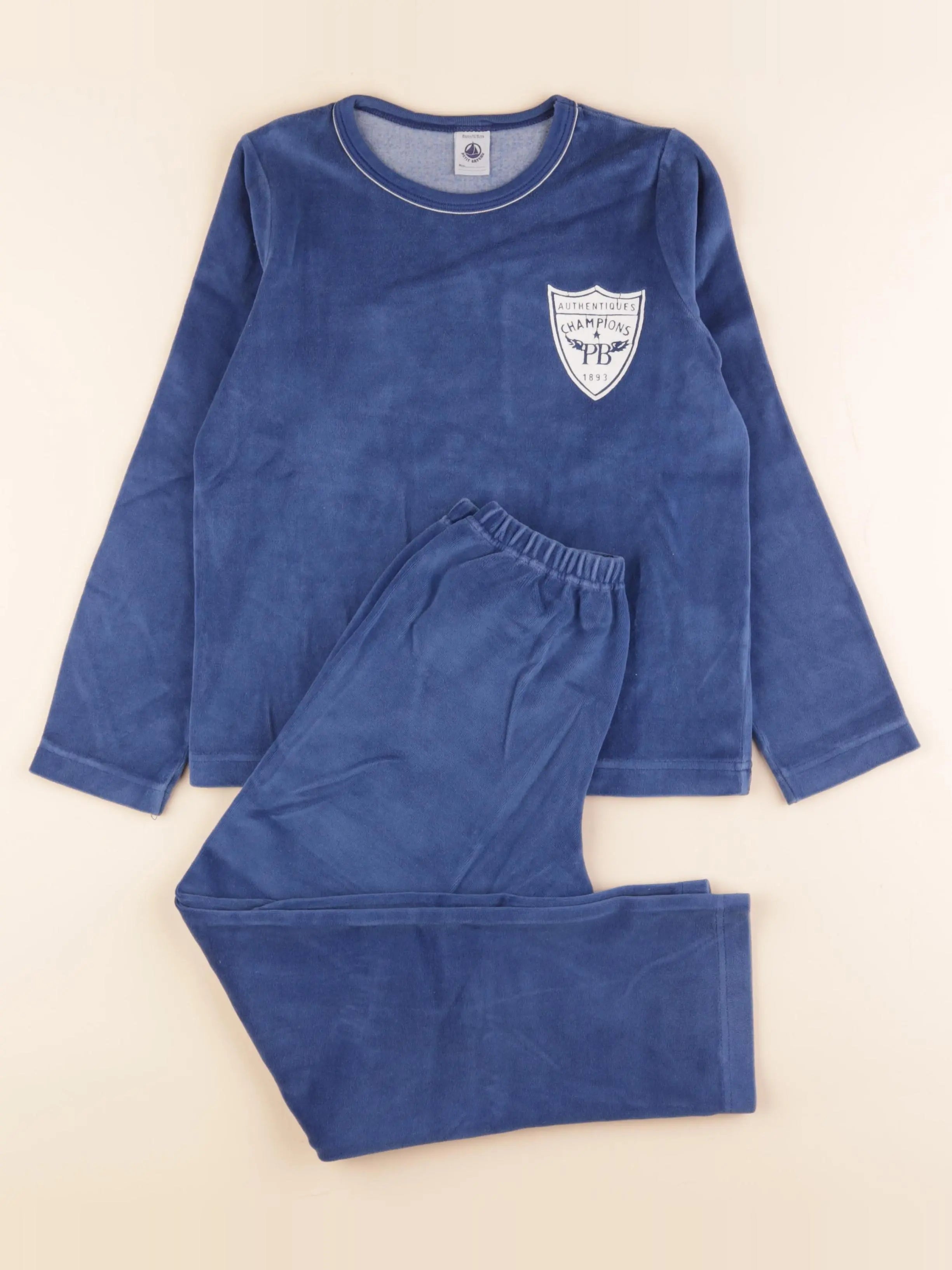 Pyjama velours bleu
