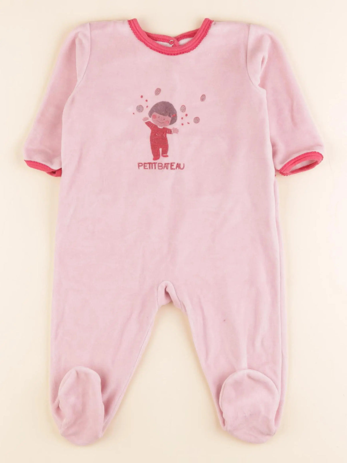 Pyjama velours rose, argent