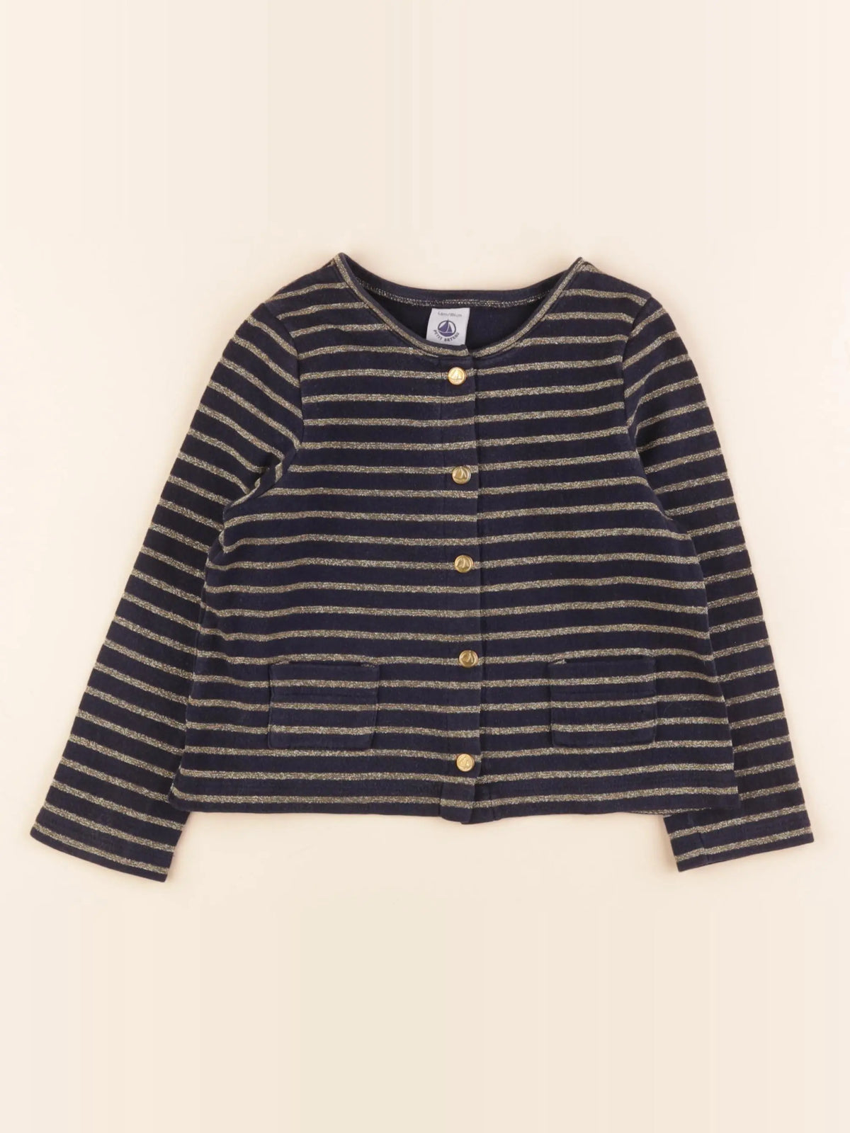 Gilet bleu, or