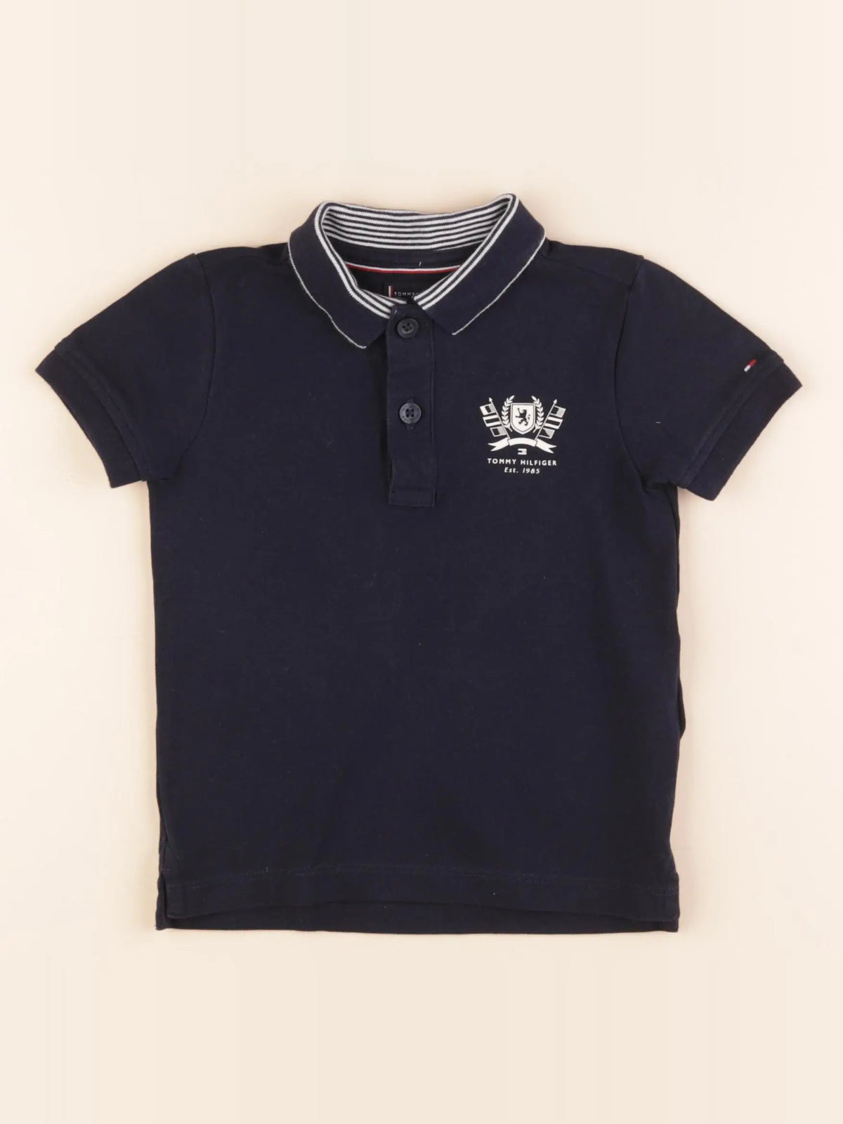 Tommy Hilfiger - polo bleu - 18 mois