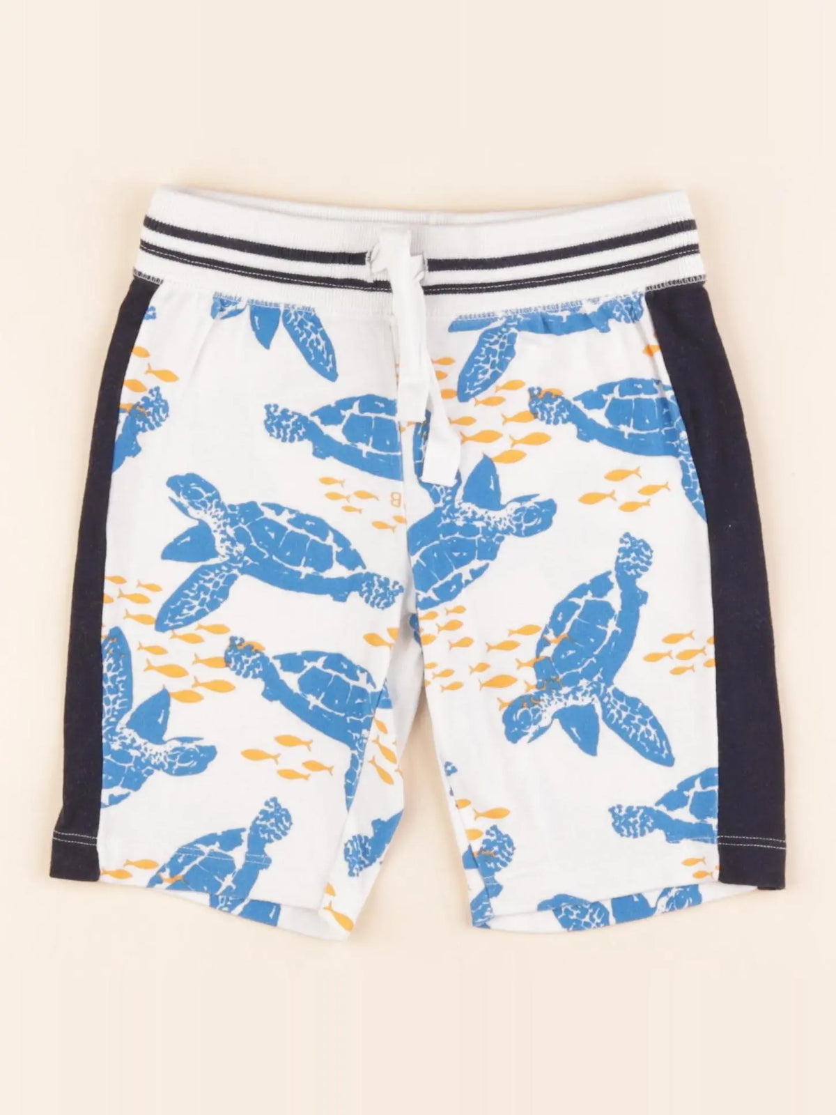 Petit Bateau - short bleu, blanc - 4 ans