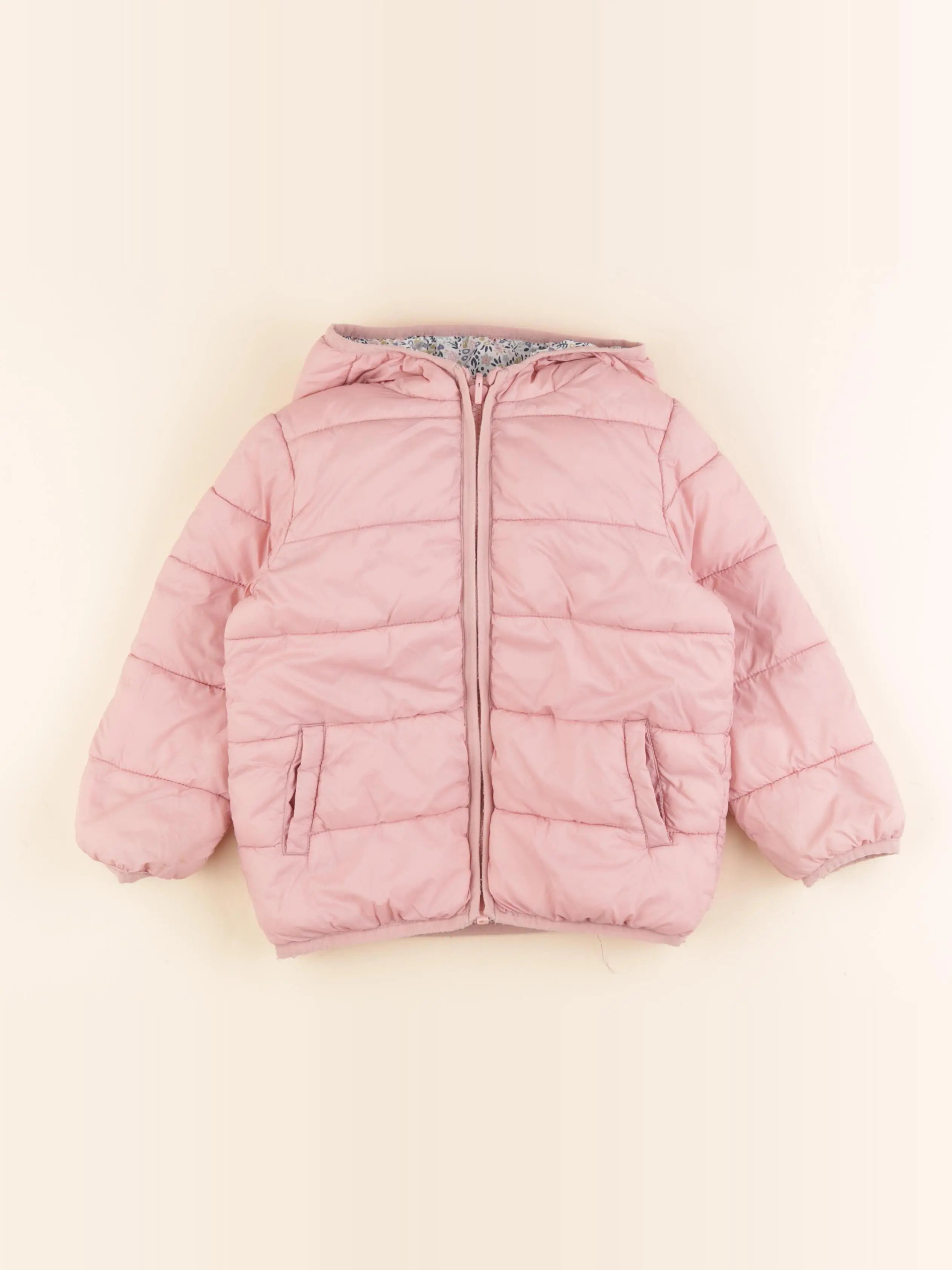 Vertbaudet - doudoune réversible multicolore - 3 ans