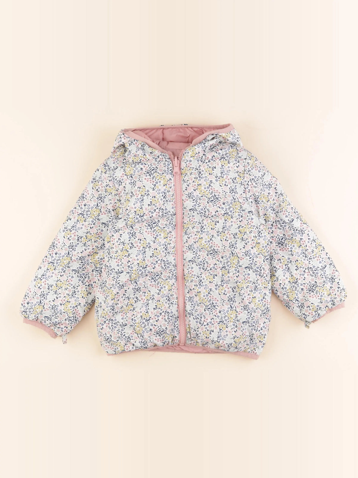 Vertbaudet - doudoune réversible multicolore - 3 ans