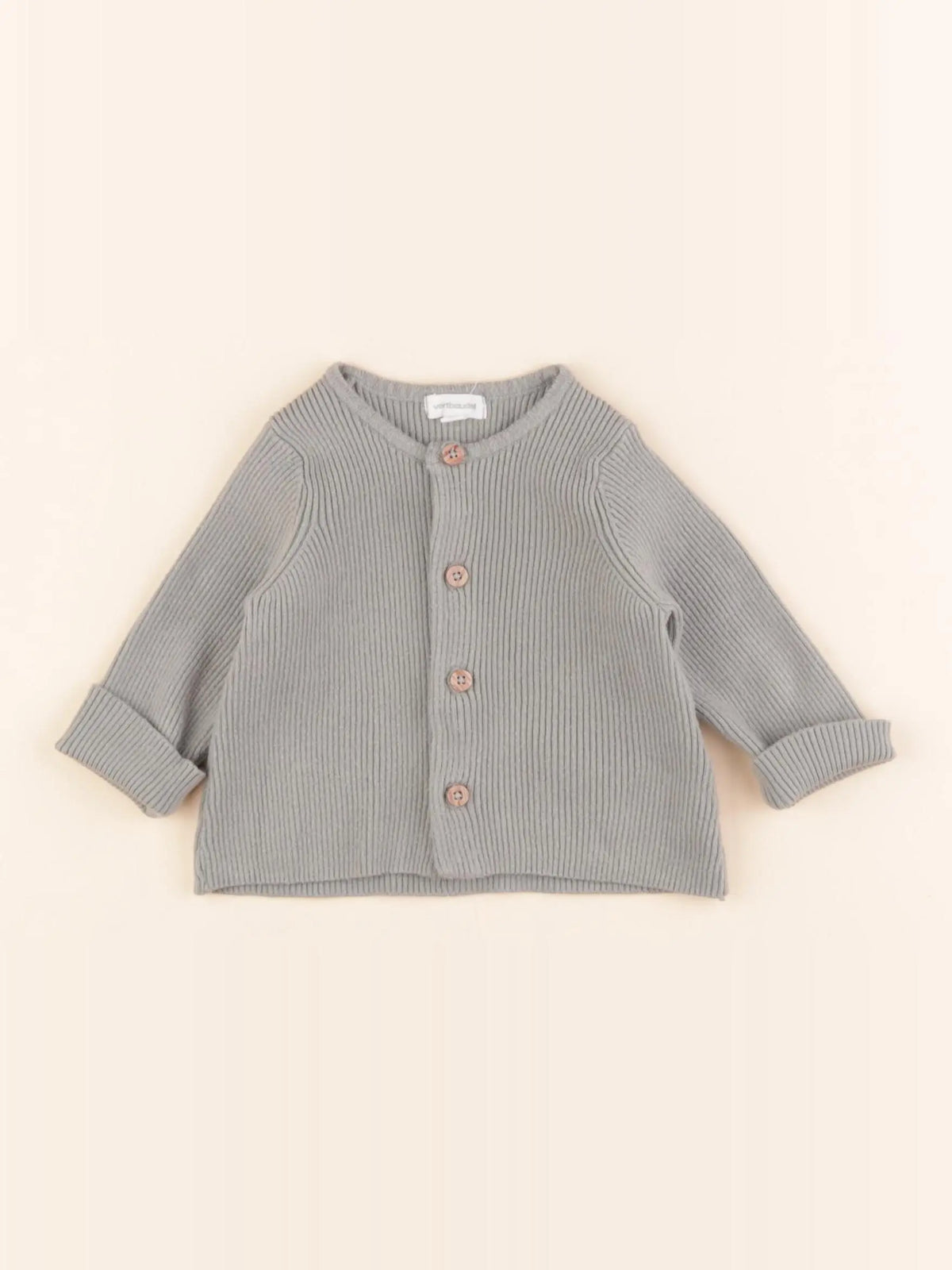 Vertbaudet - gilet vert - 3 mois