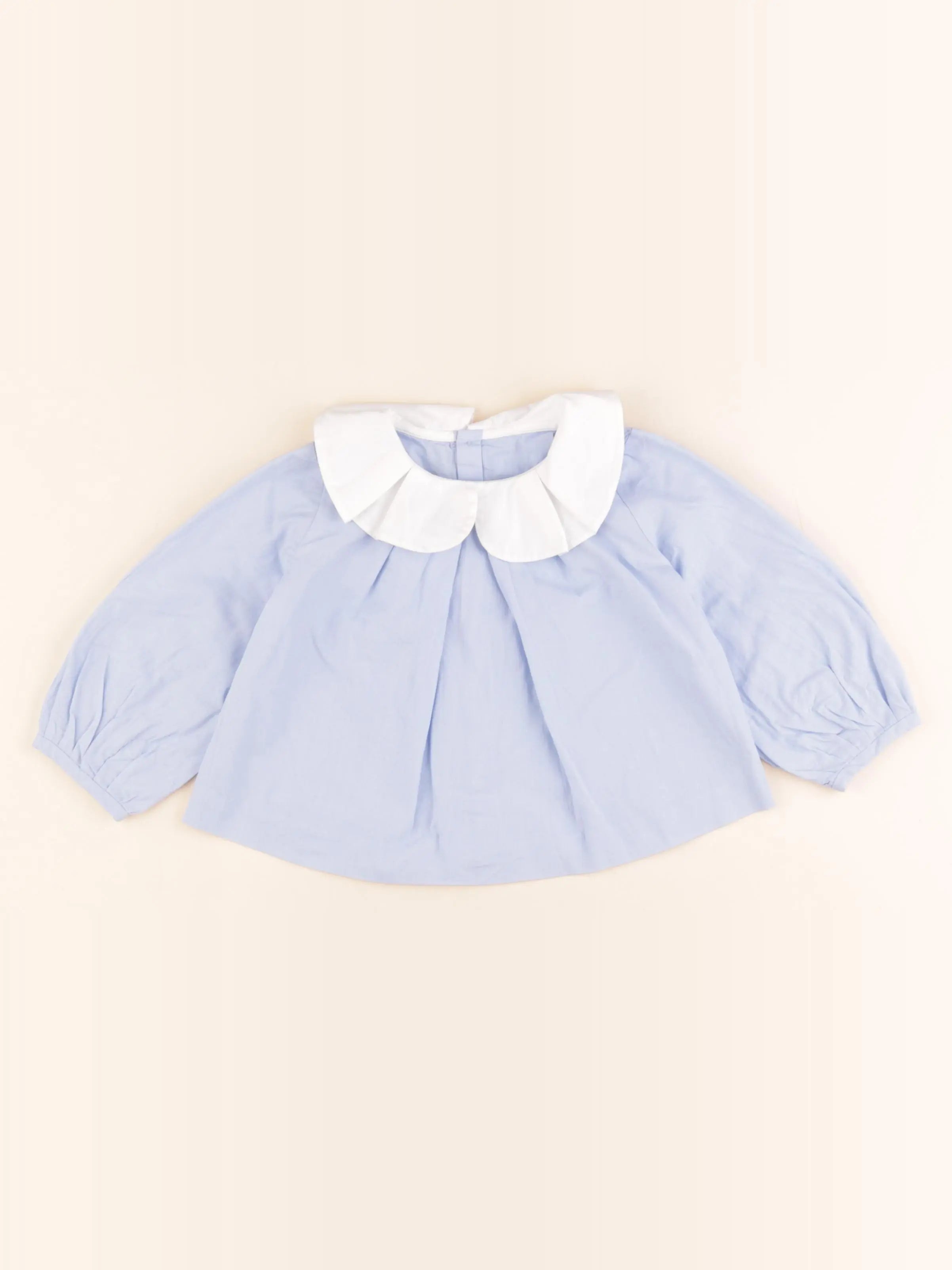 Jacadi - blouse bleu - 18 mois