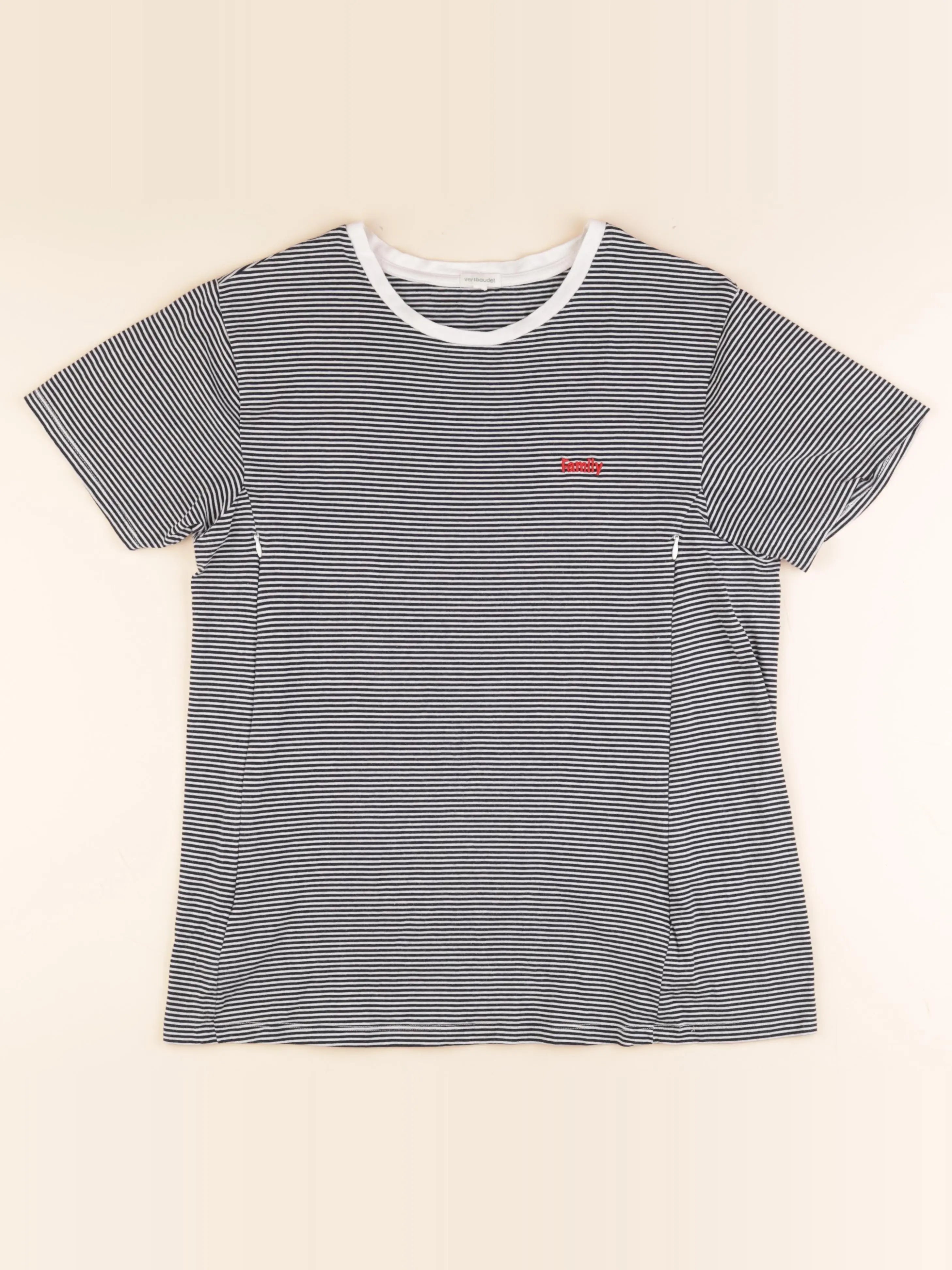 Vertbaudet - tee-shirt allaitement blanc, bleu - 38 à 40
