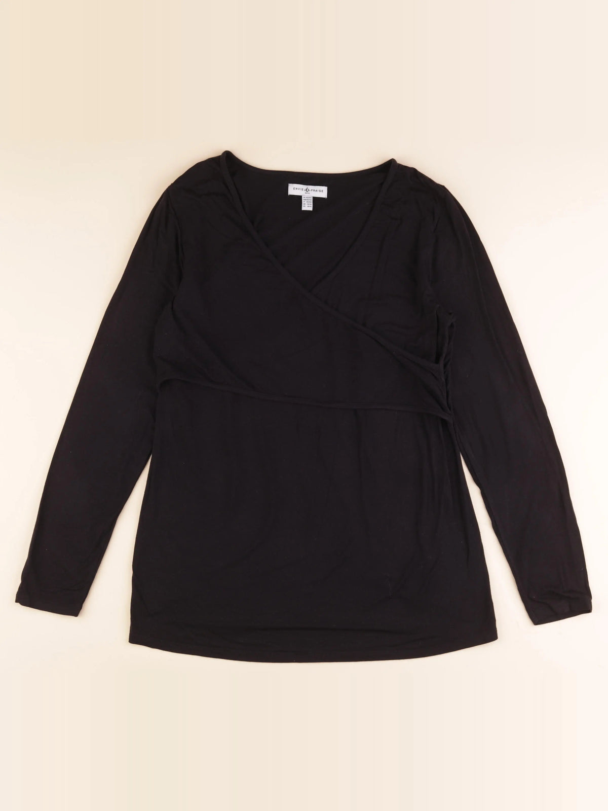 Envie de fraise - tee-shirt allaitement noir - 42 à 44