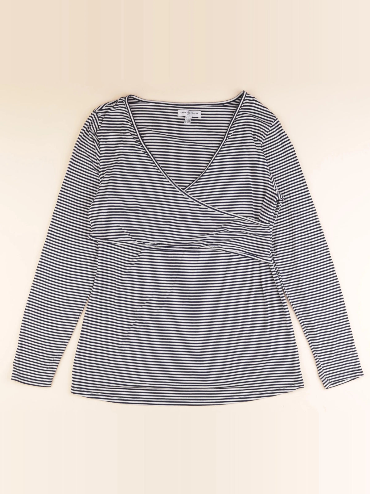 Envie de fraise - tee-shirt allaitement bleu, blanc - 42 à 44