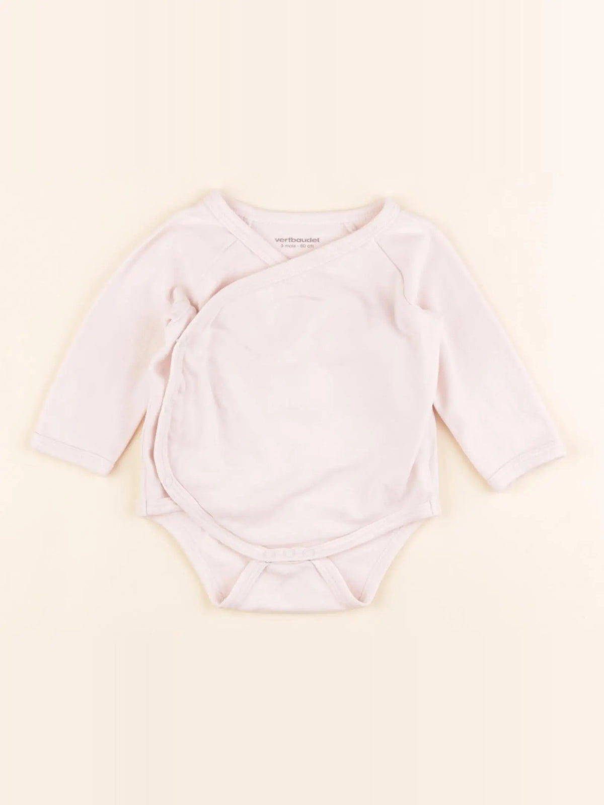 Vertbaudet - body rose - 3 mois