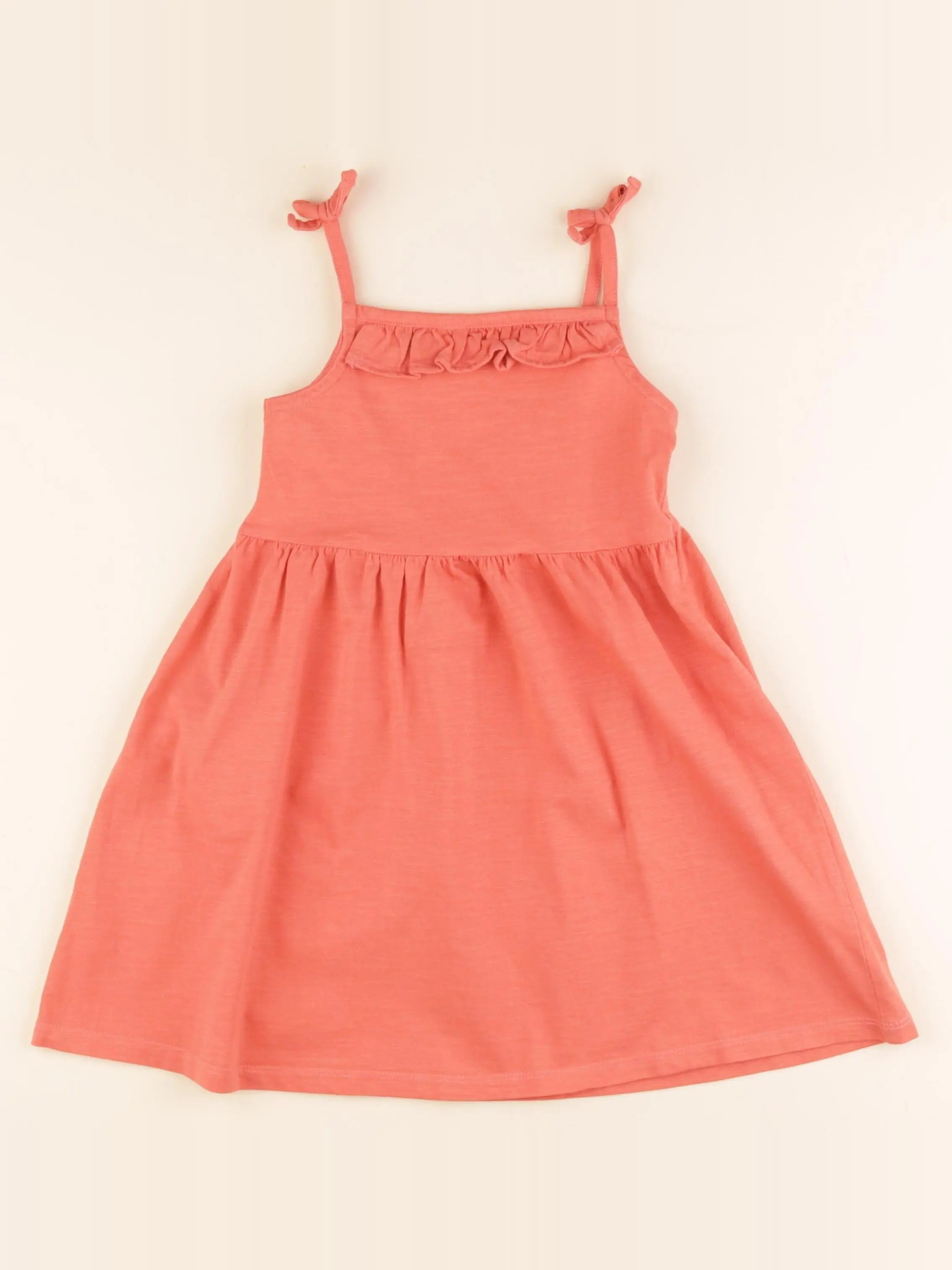 Vertbaudet - robe orange - 4 ans