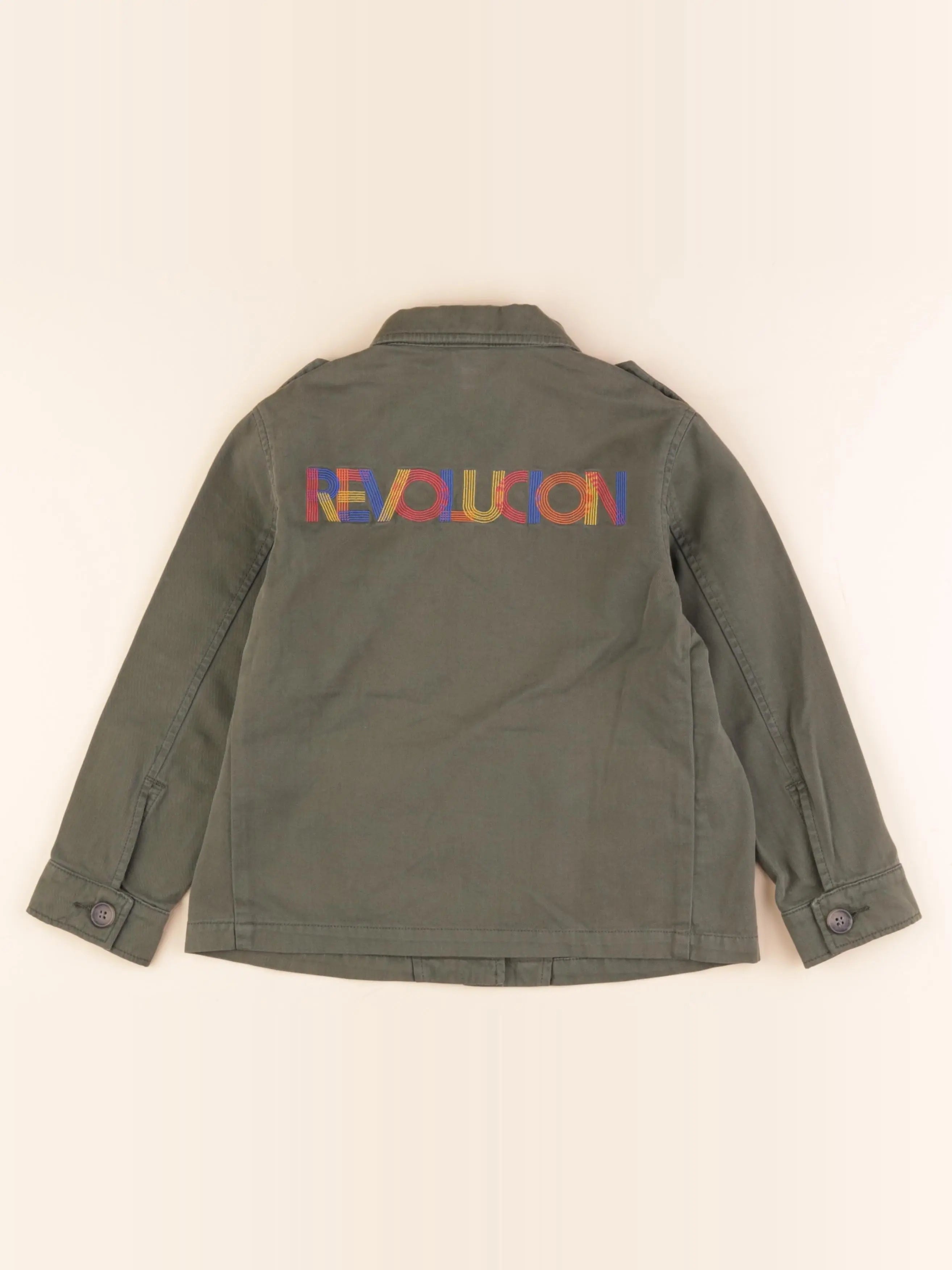 Bonton - veste imprimé au dos vert - 6 ans