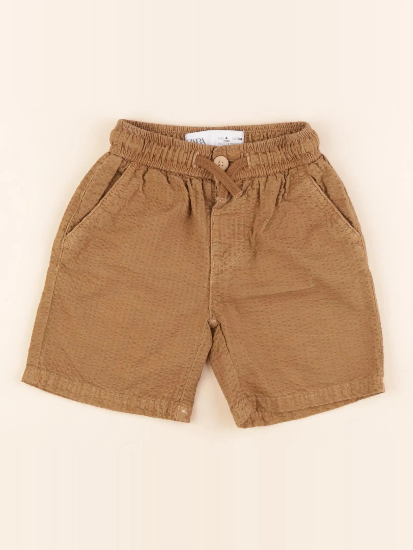 Zara - short marron - 4 ans