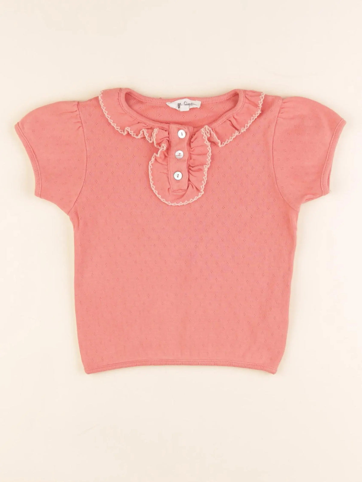 Hello Simone - tee-shirt rose - 4 ans