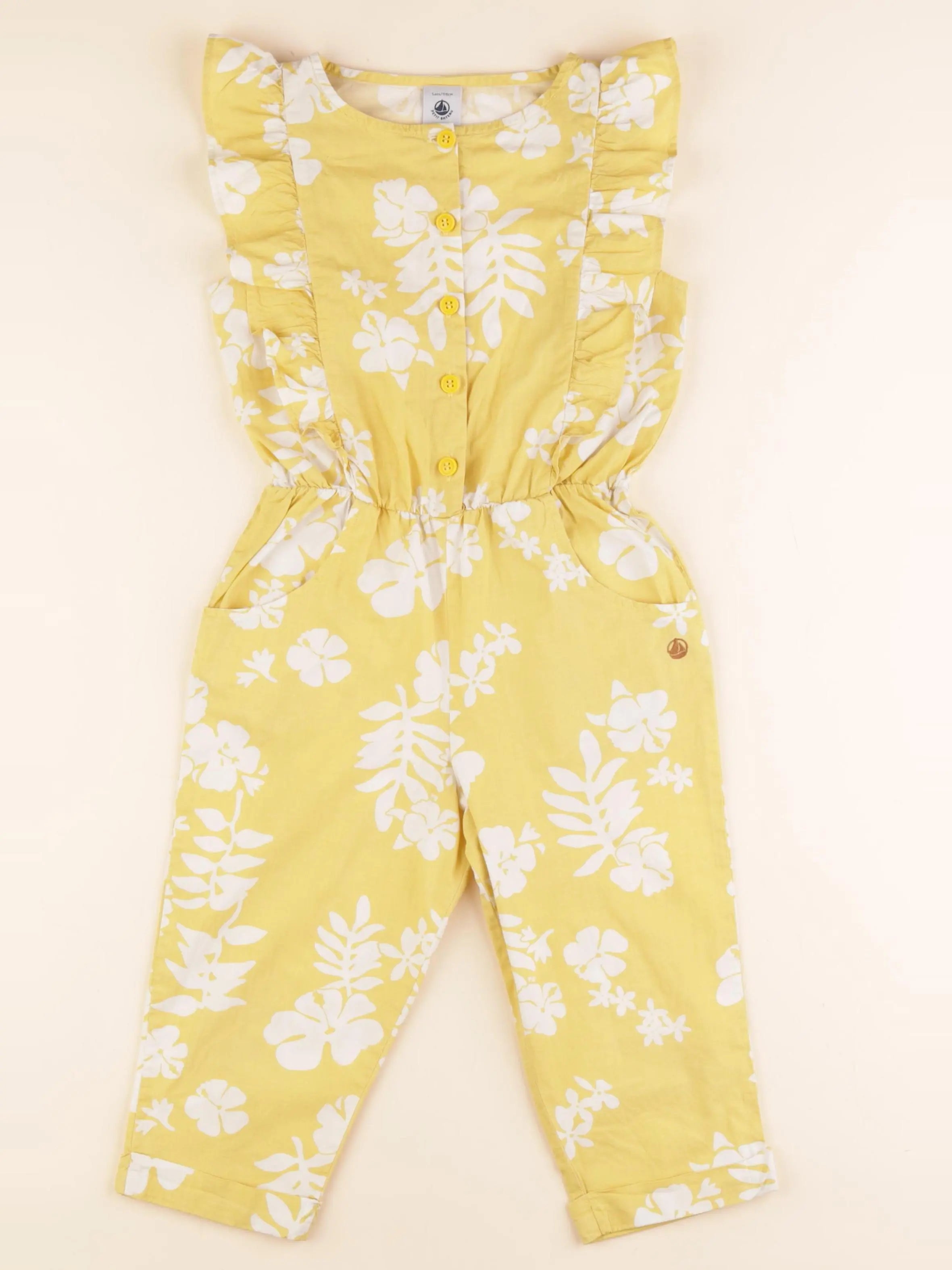 Petit Bateau - combinaison jaune - 5 ans