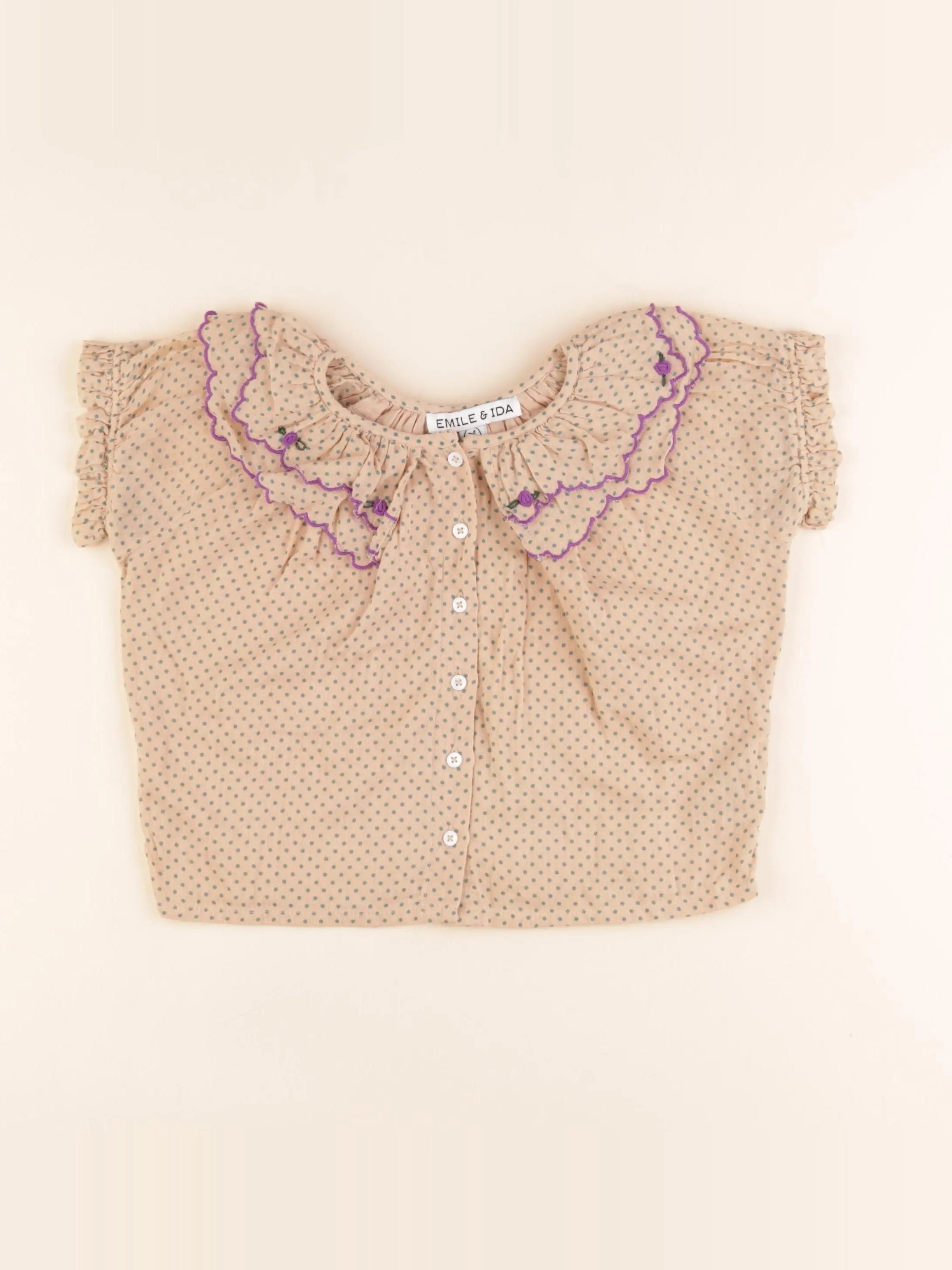 Emile et Ida - blouse beige - 4 ans