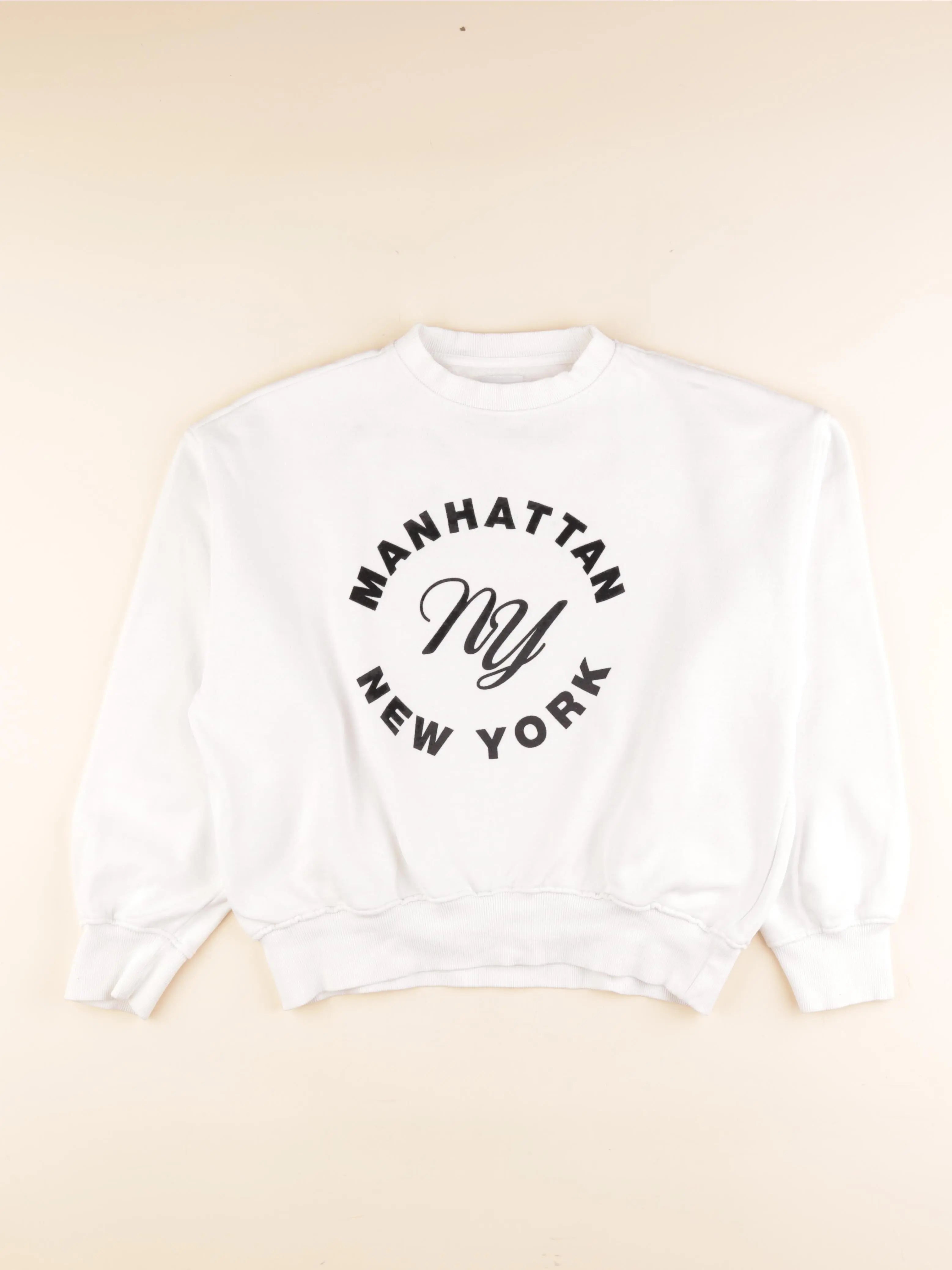 Zara - sweat imprimé au dos blanc - 12/13 ans