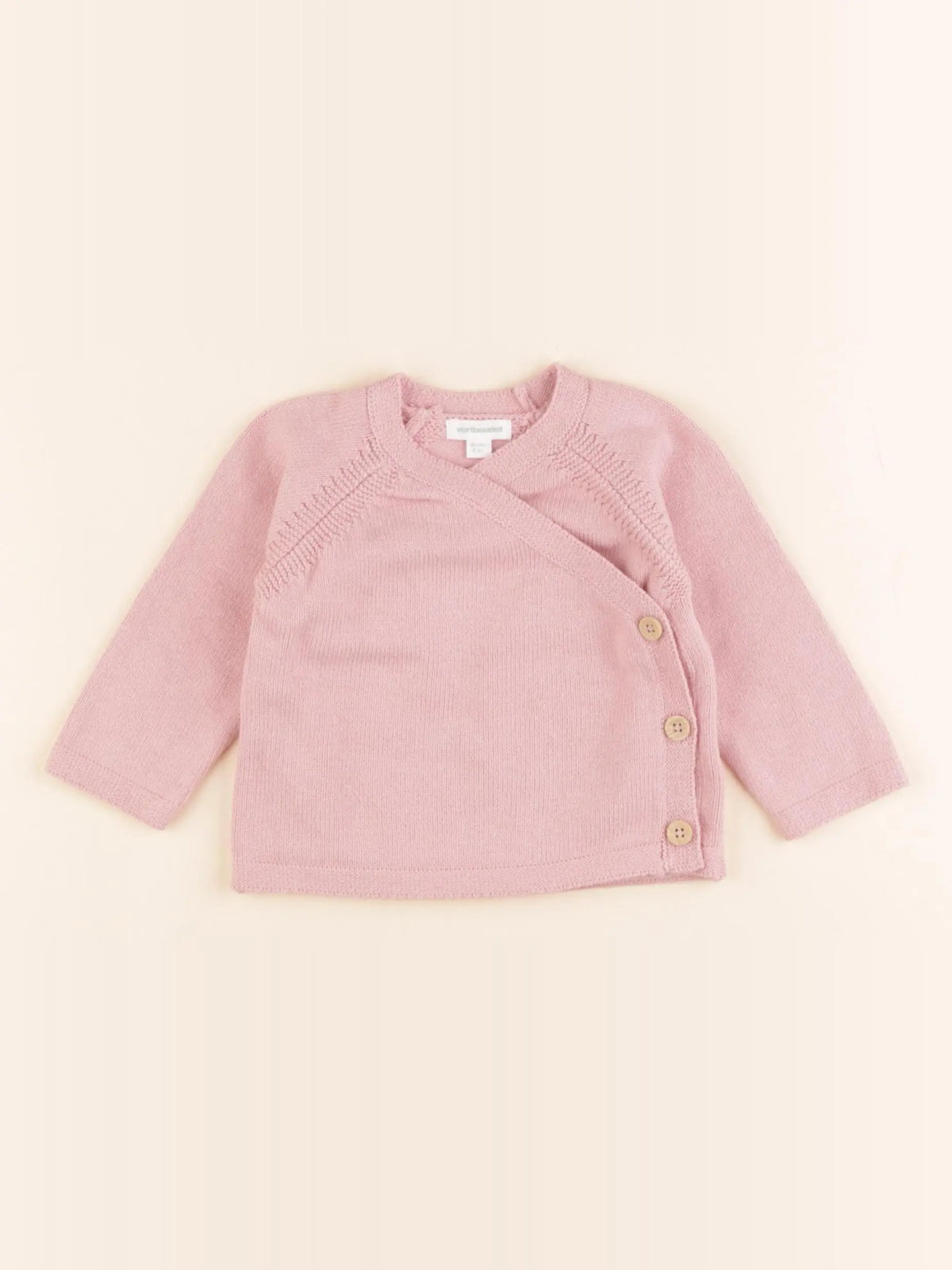 Vertbaudet - pull rose - 3 mois