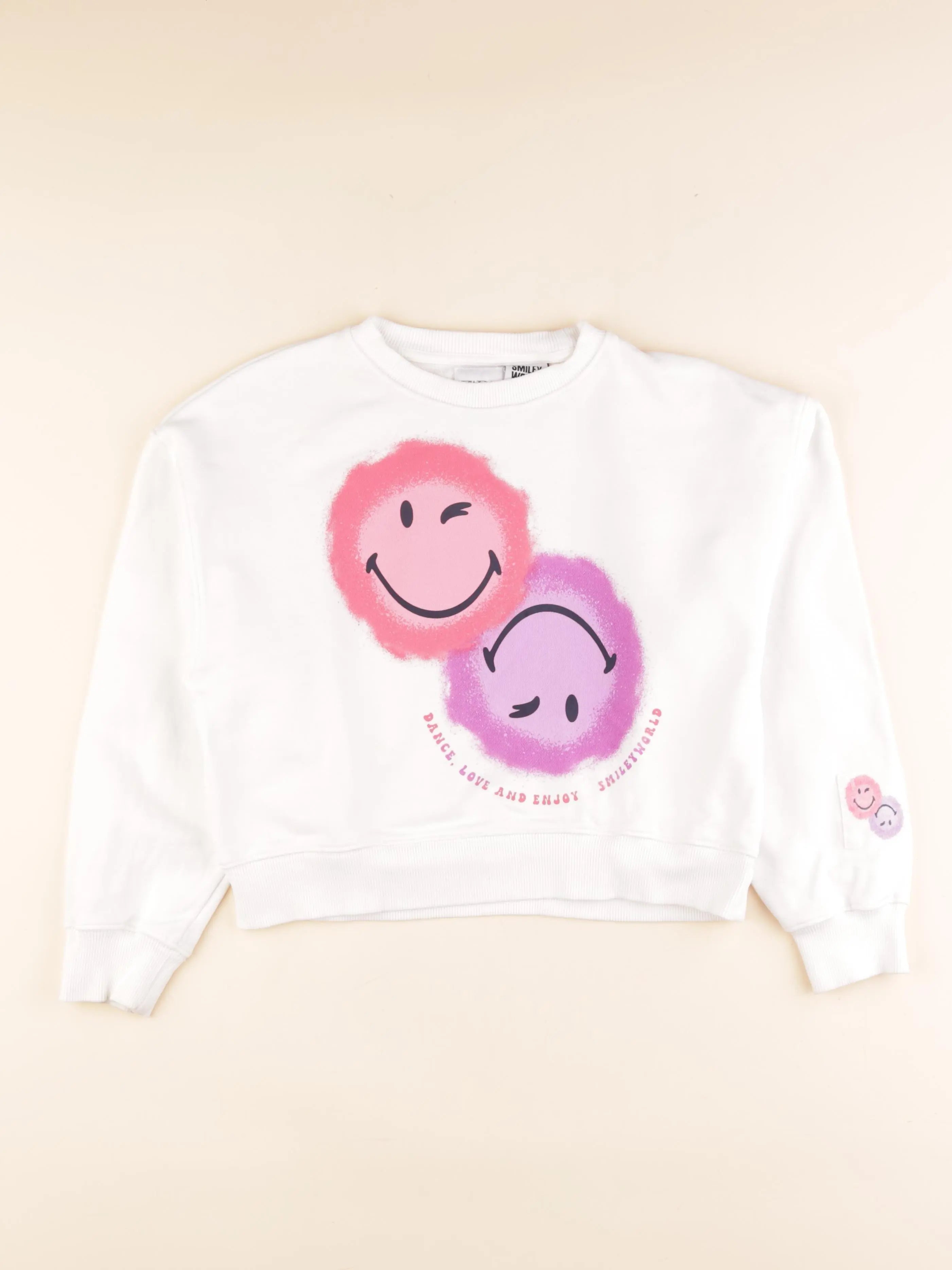 Zara - sweat blanc - 11/12 ans