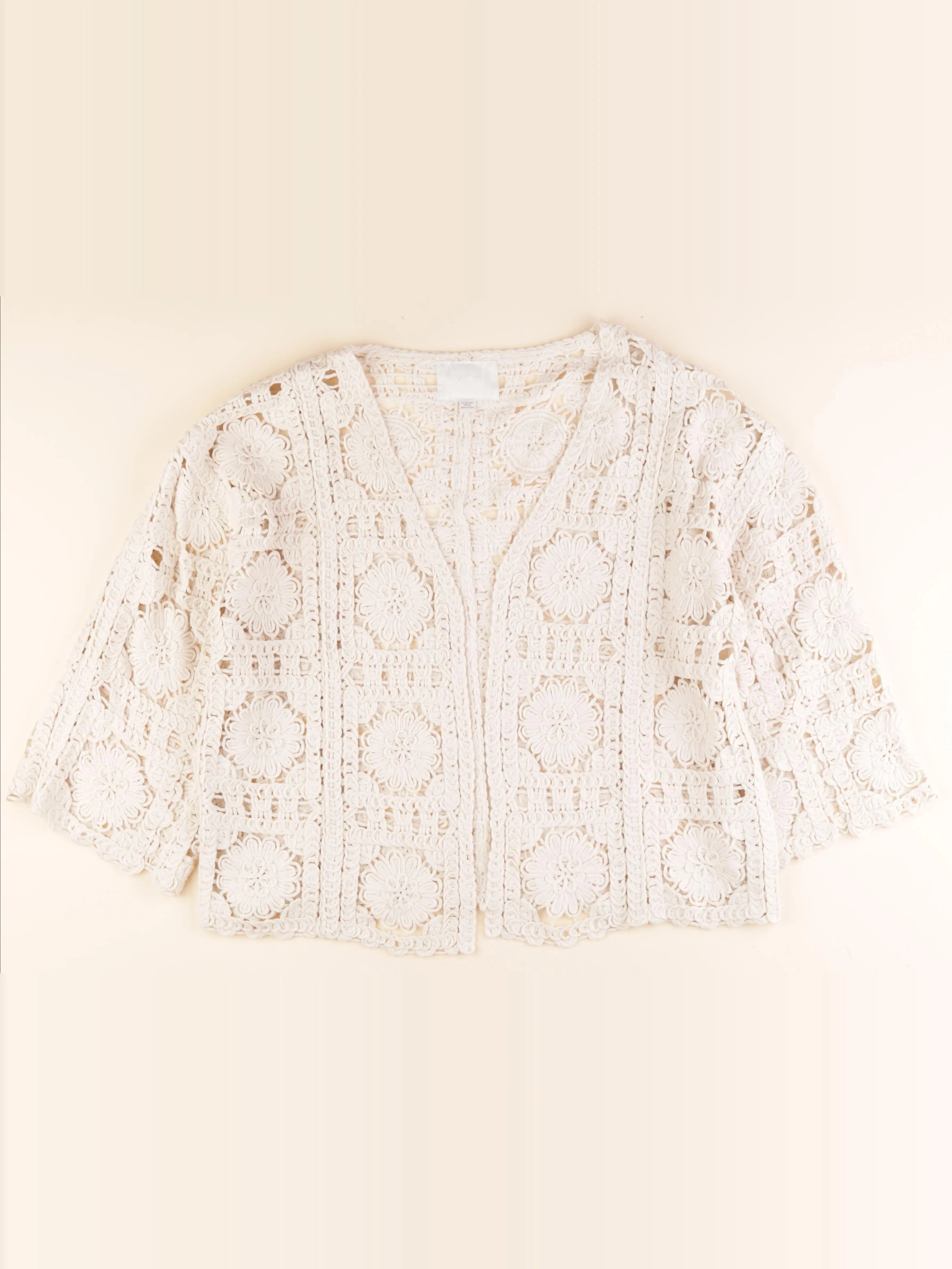Zara - gilet beige - 11/12 ans