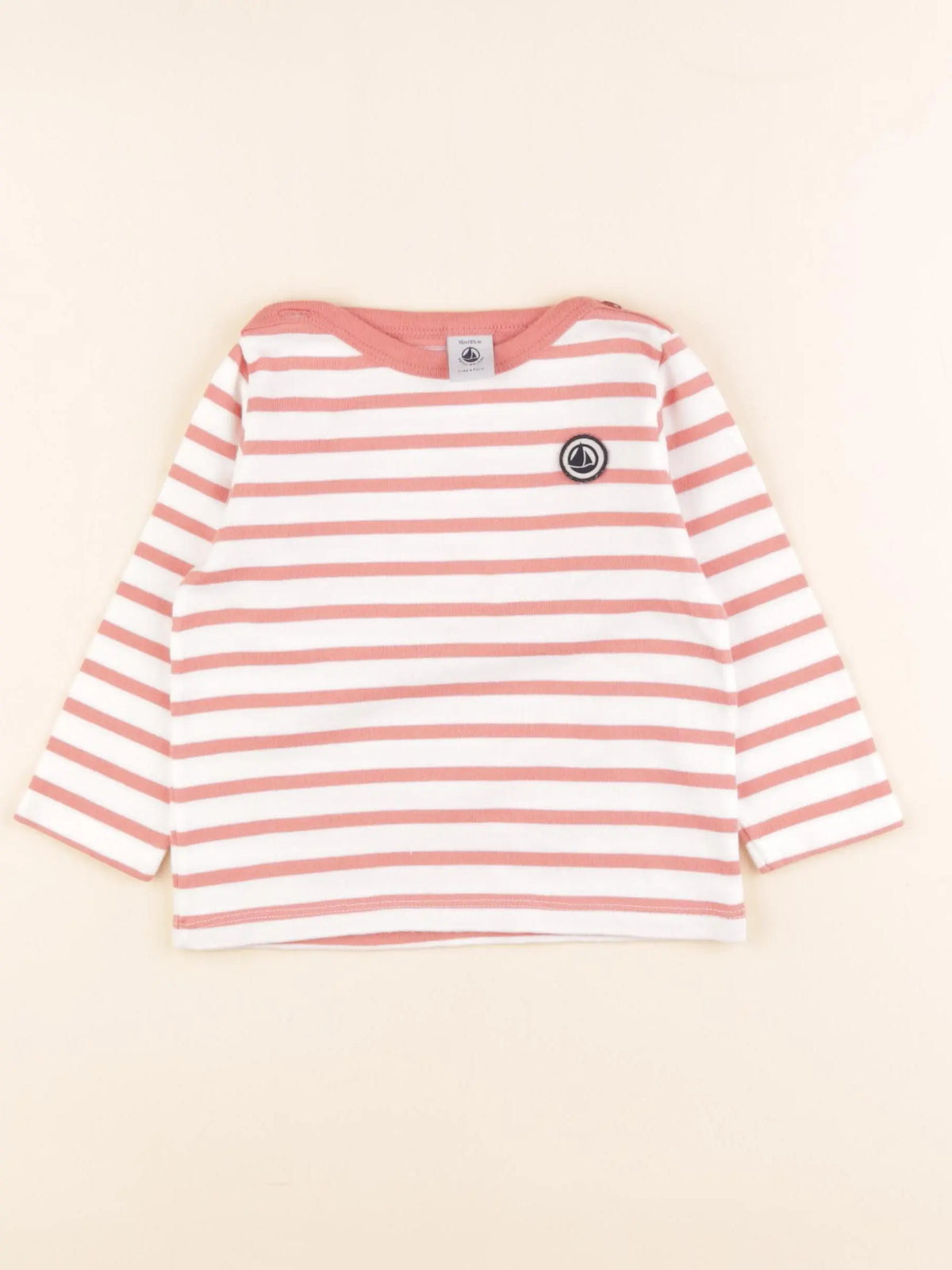 Tee-shirt blanc, rose