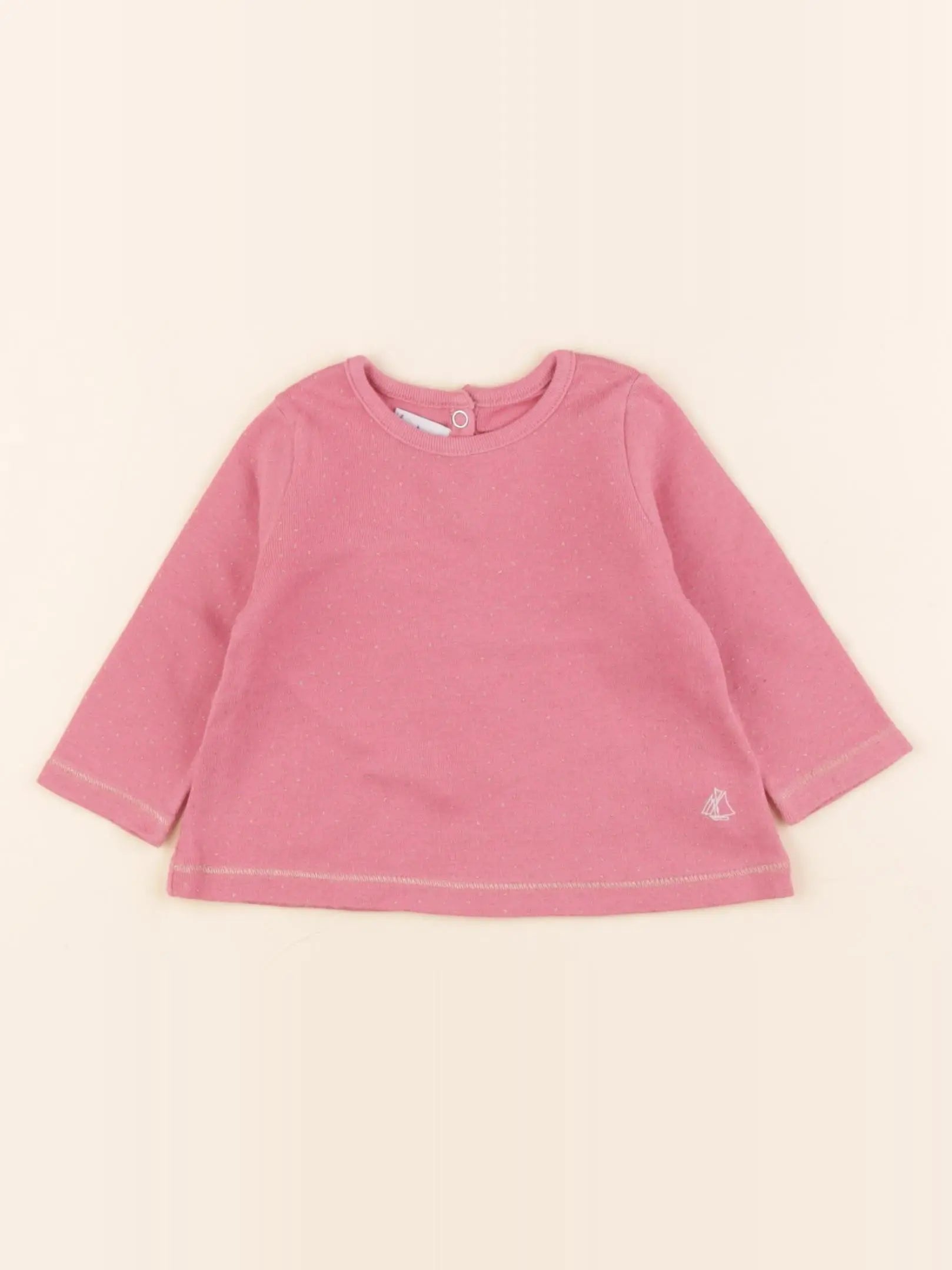 Tee-shirt or, rose