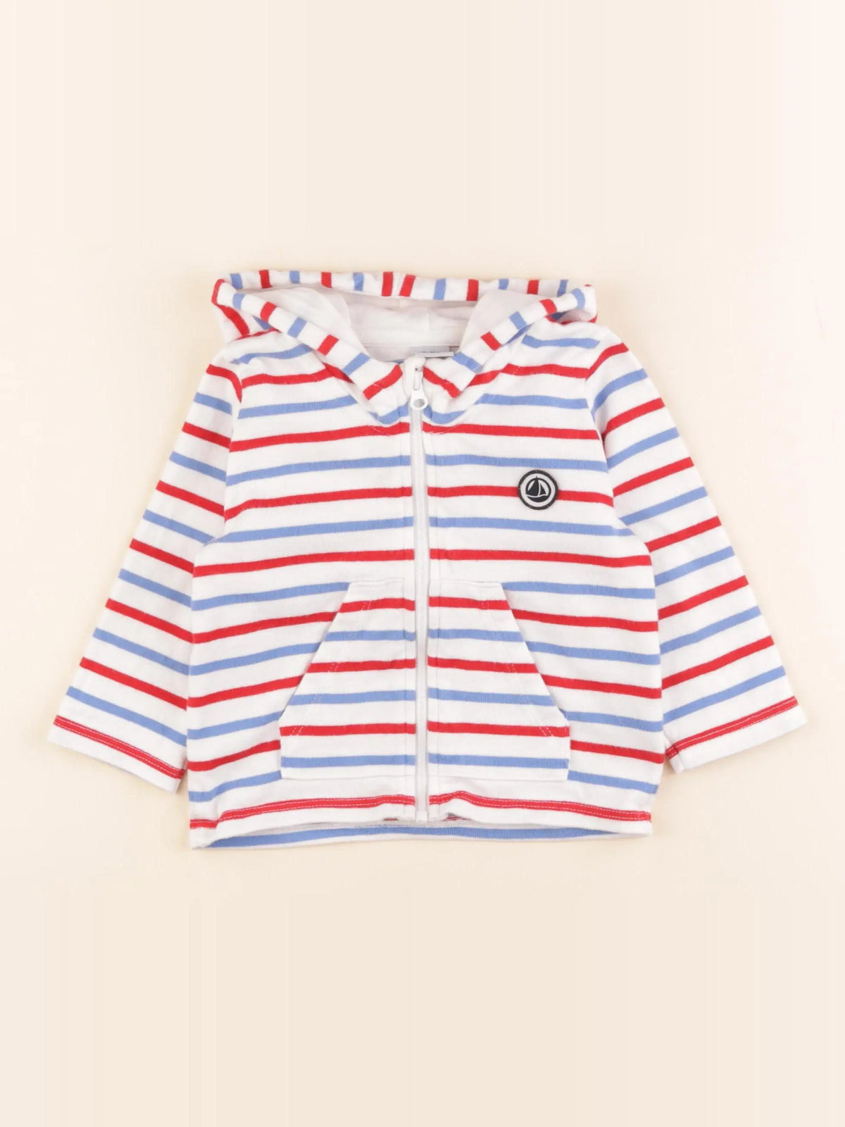 Sweat bleu, rouge