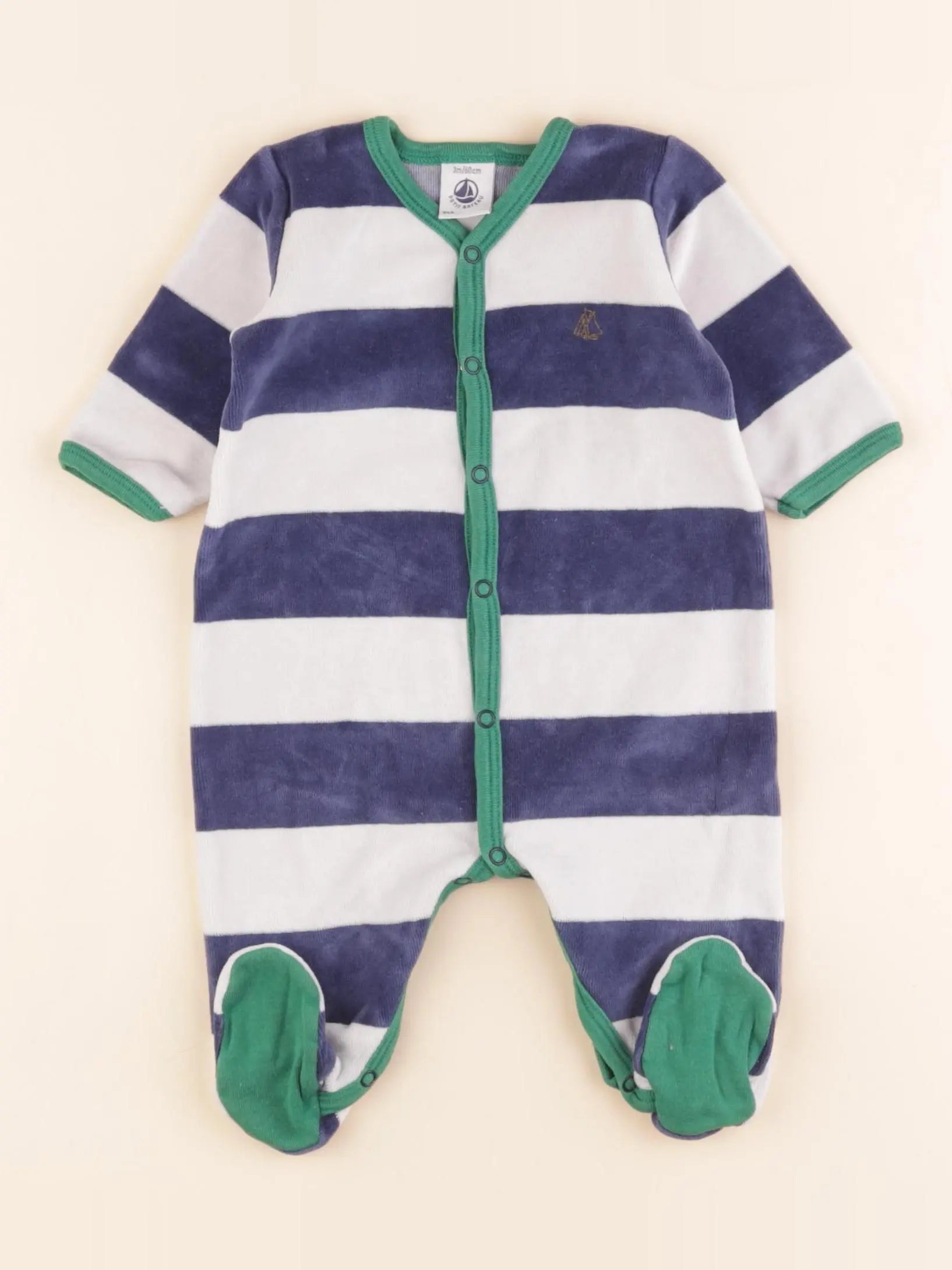 Pyjama velours bleu