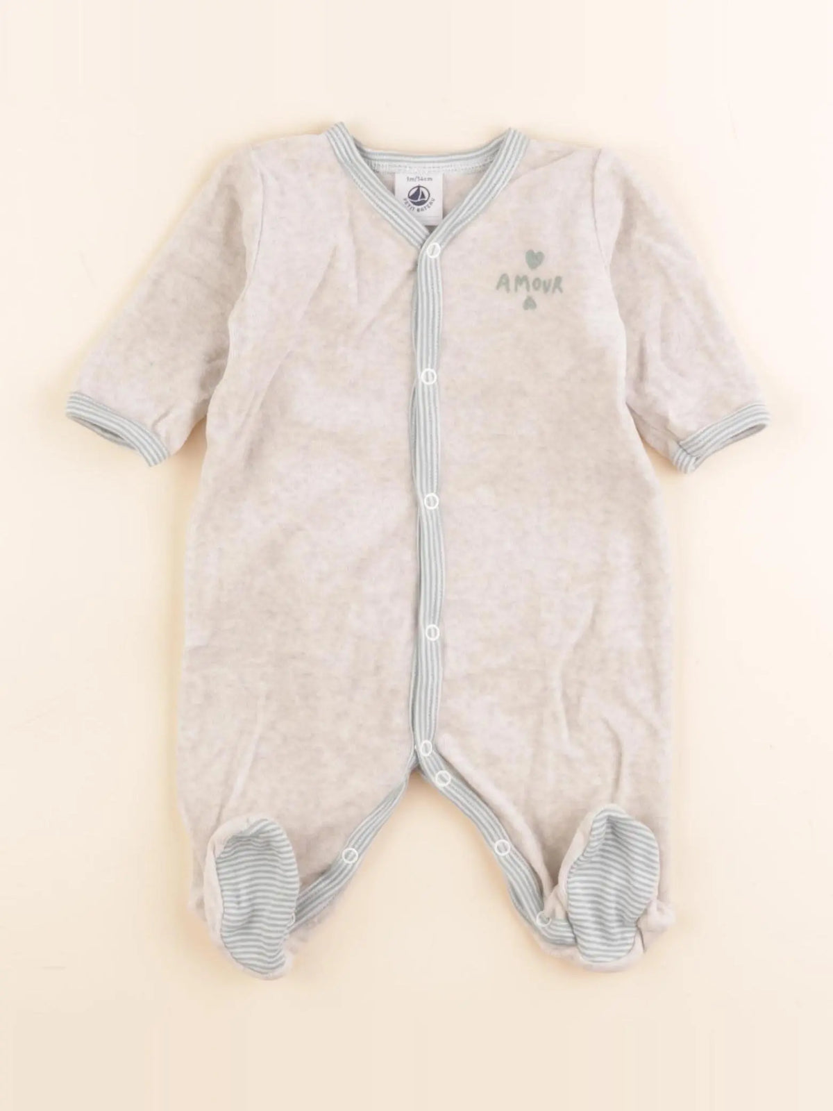 Pyjama velours beige