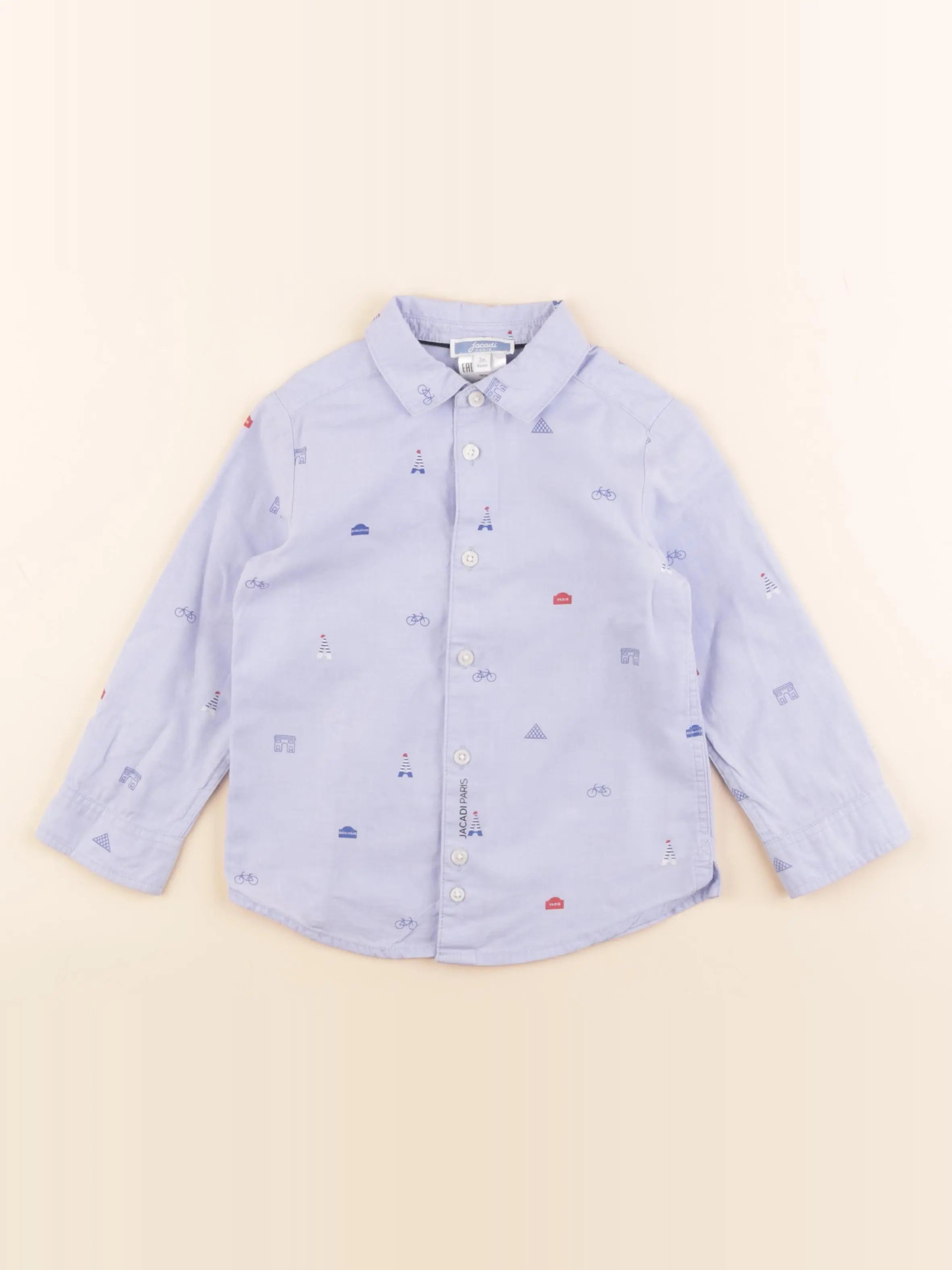 Jacadi - chemise bleu - 3 ans